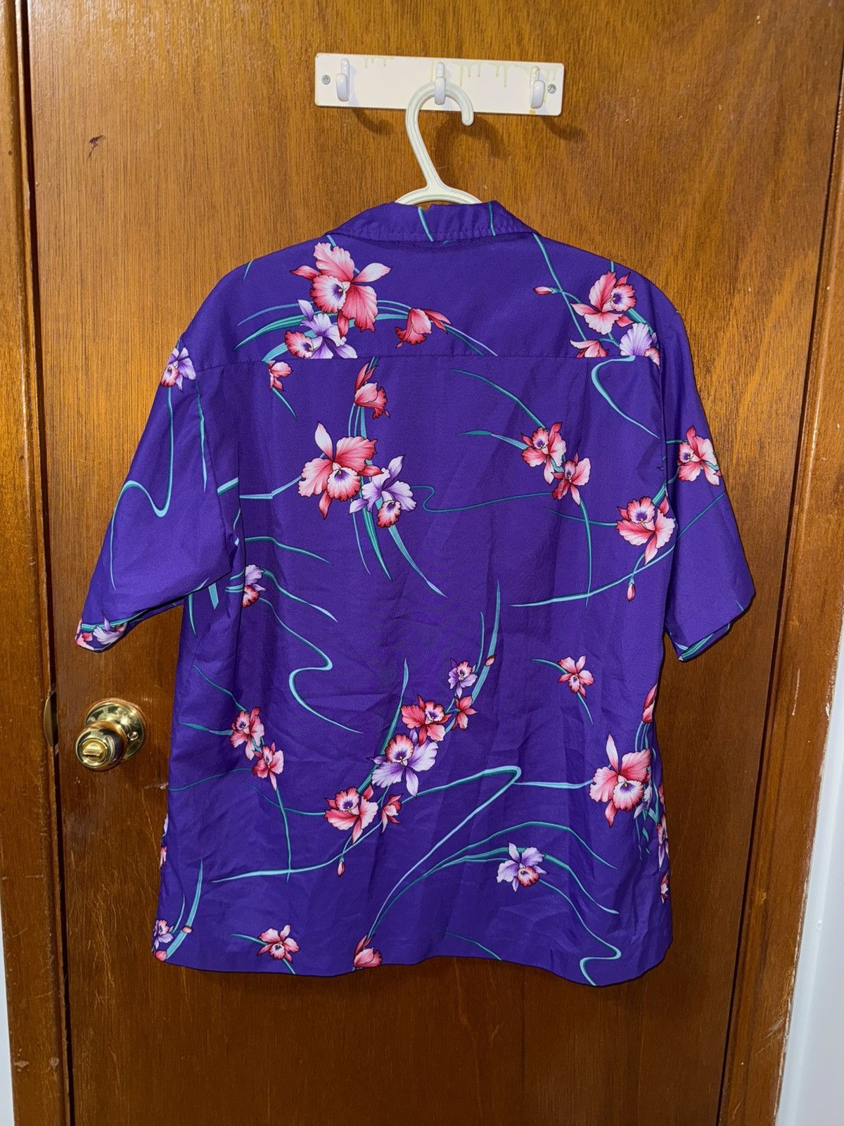 Other Vintage Purple & Teal Hawaiian Shirt Size US L / EU 52-54 / 3 - 2 Thumbnail