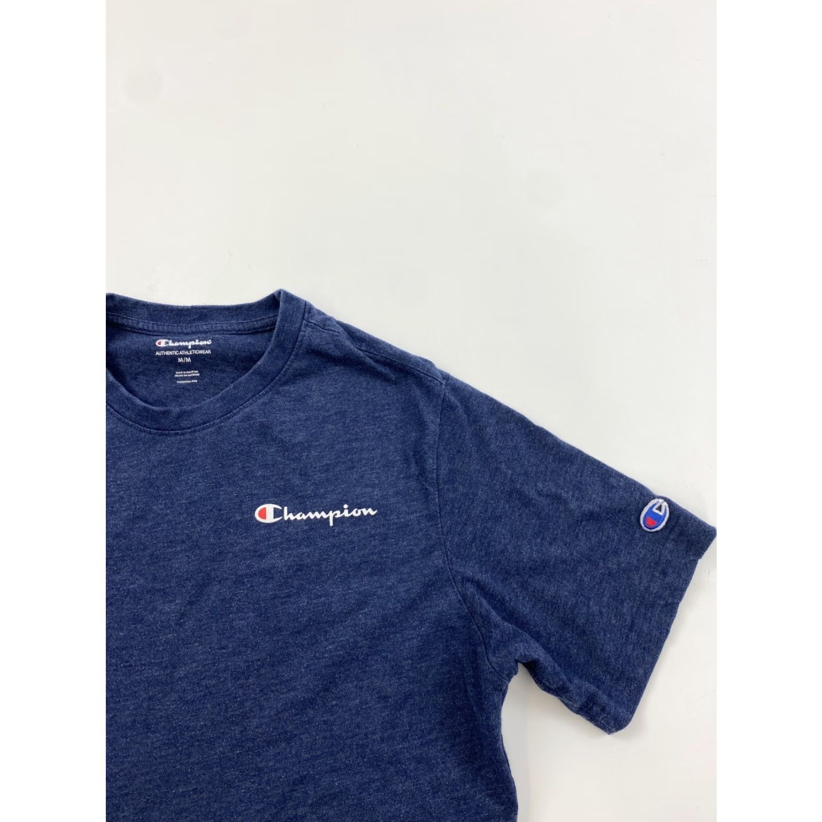 Champion Champion Shirt M Blue Logo Spell Out Mens Size US M / EU 48-50 / 2 - 2 Thumbnail