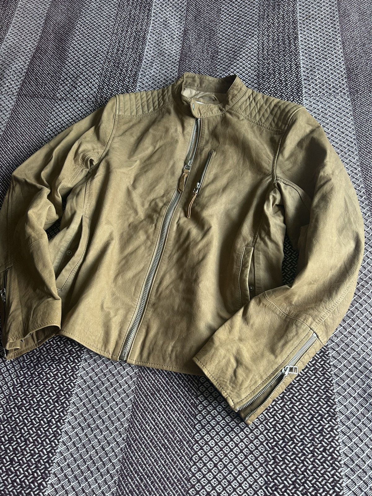 Genuine Leather Vintage EDC Leather Jacket Avantgarde Style Size M Unisex Size US M / EU 48-50 / 2 - 7 Thumbnail