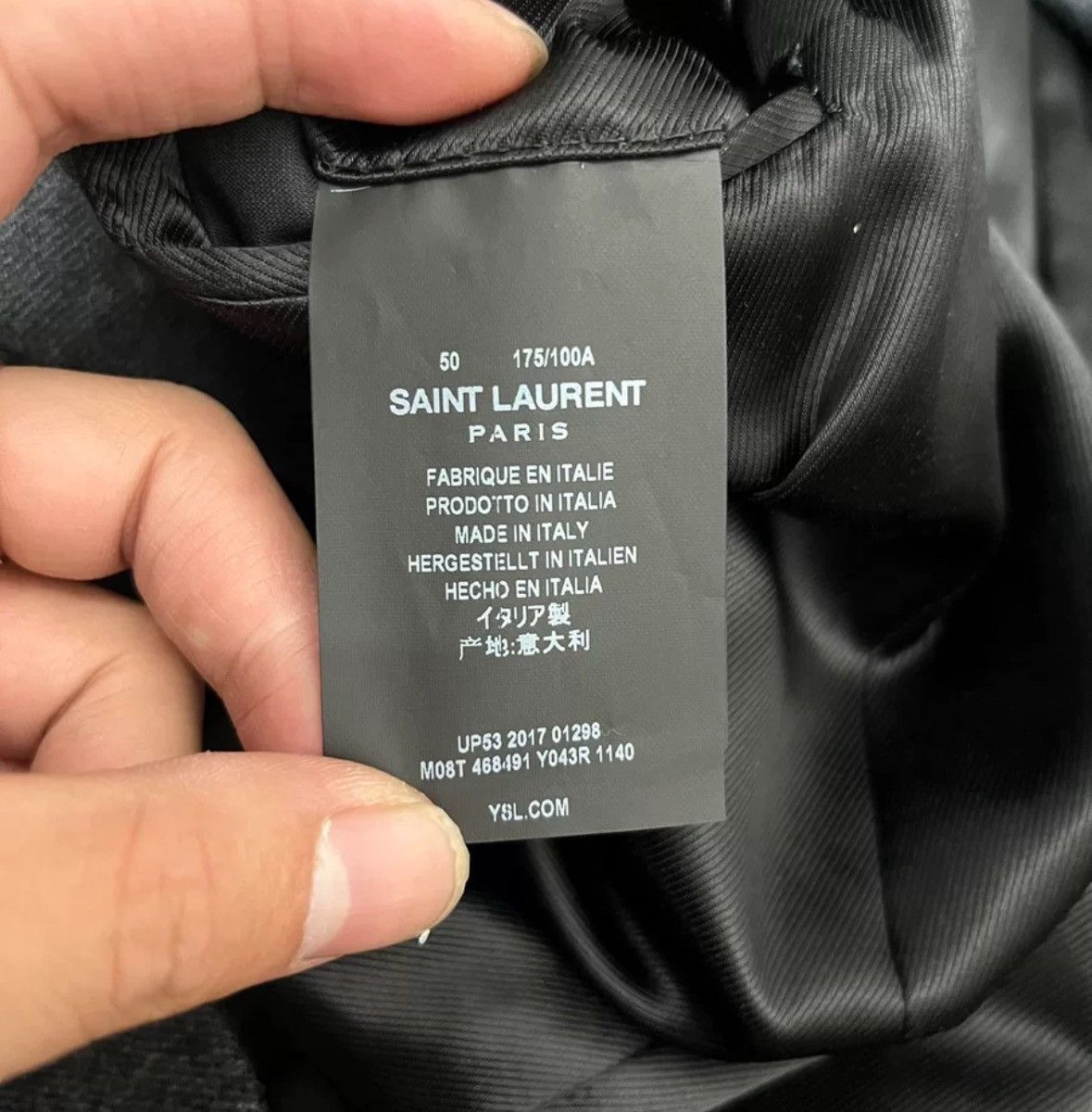 Saint Laurent Paris × Yves Saint Laurent Saint Laurent SLP genuine 18 gray three button wool coat Size US S / EU 44-46 / 1 - 5 Thumbnail