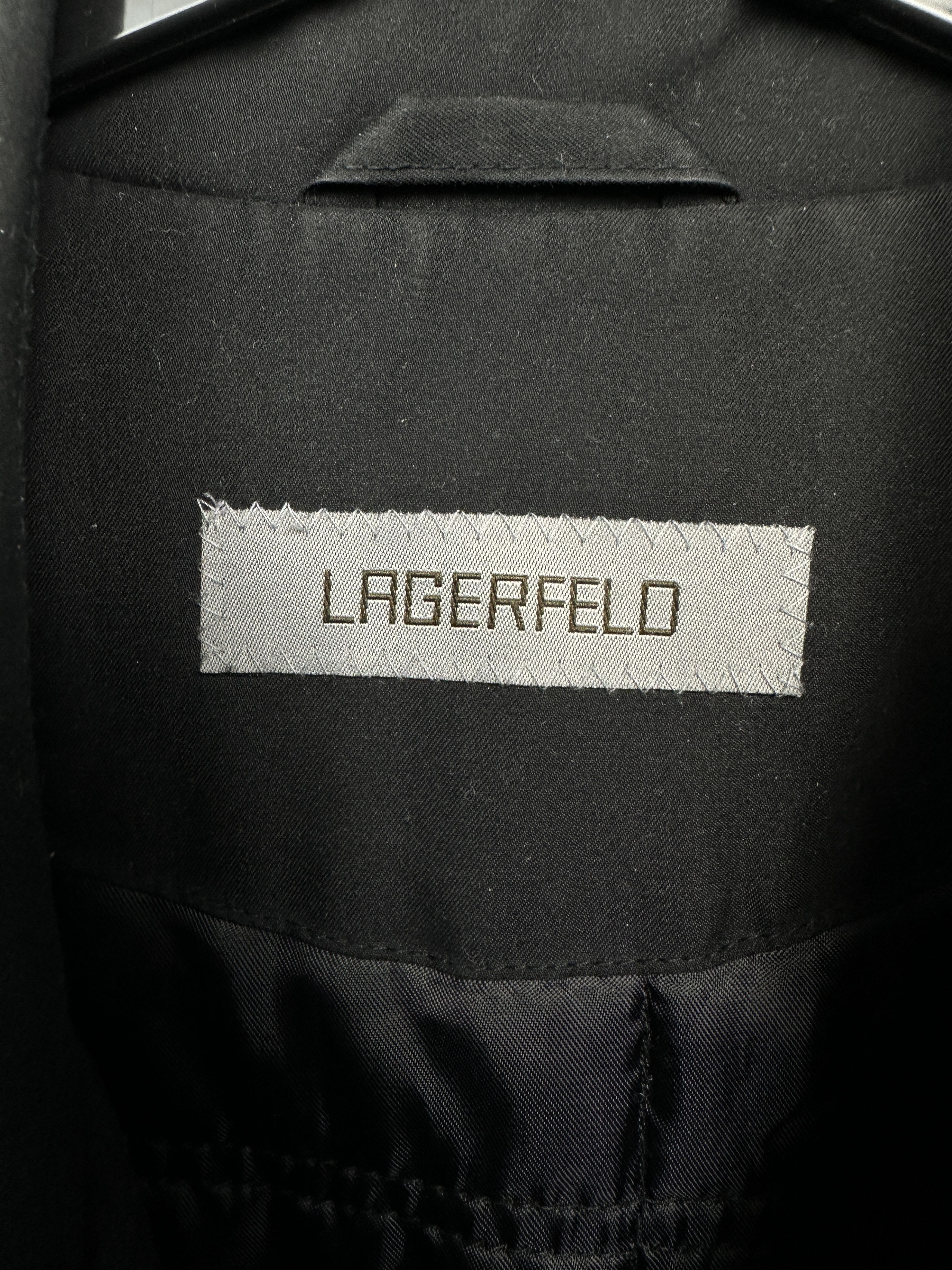 Karl Lagerfeld Lagerfeld Mens Trench Coat Jacket Size US L / EU 52-54 / 3 - 3 Thumbnail
