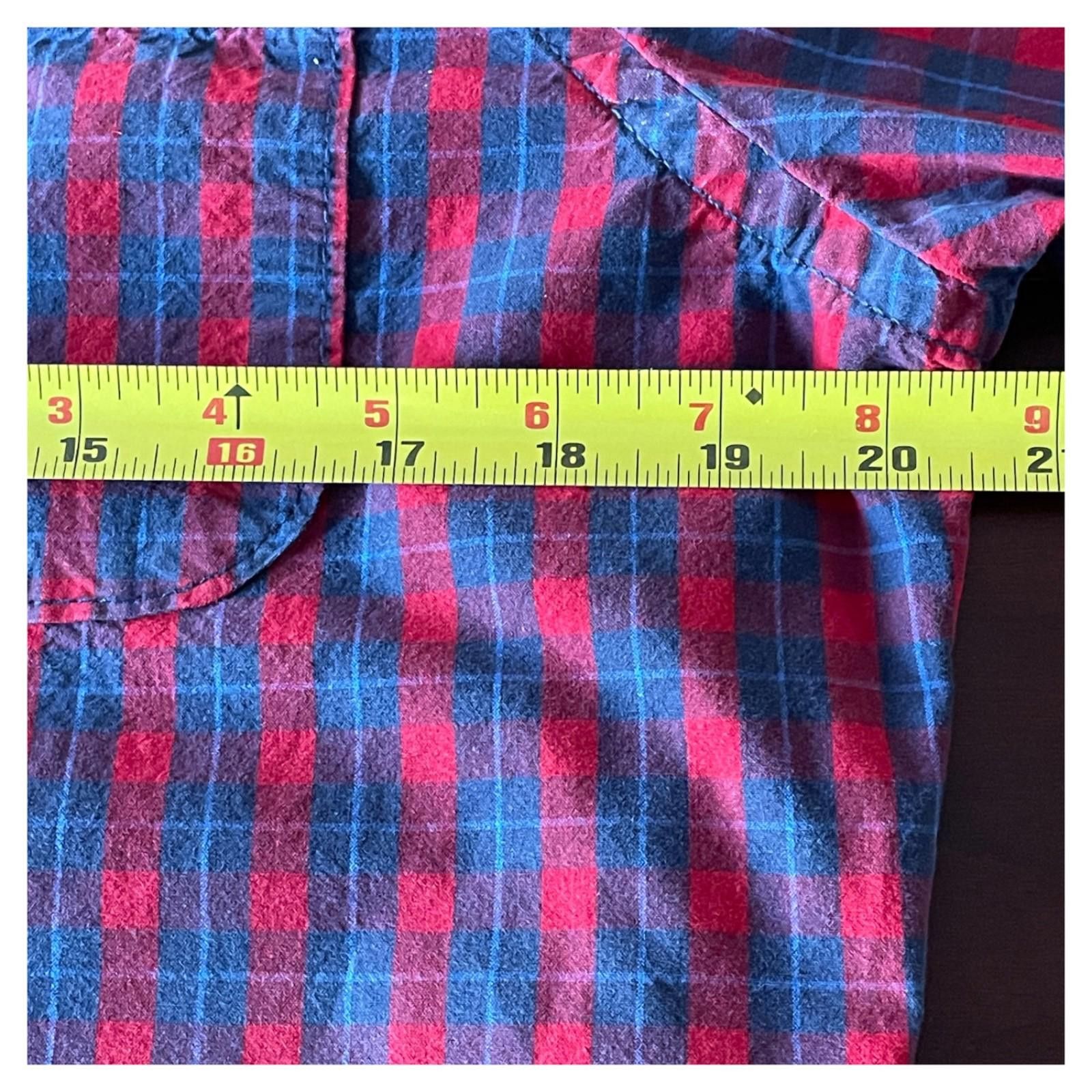Hollister Hollister Men’s M Button Down Shirt Red Blue Check LS Size US M / EU 48-50 / 2 - 8 Thumbnail