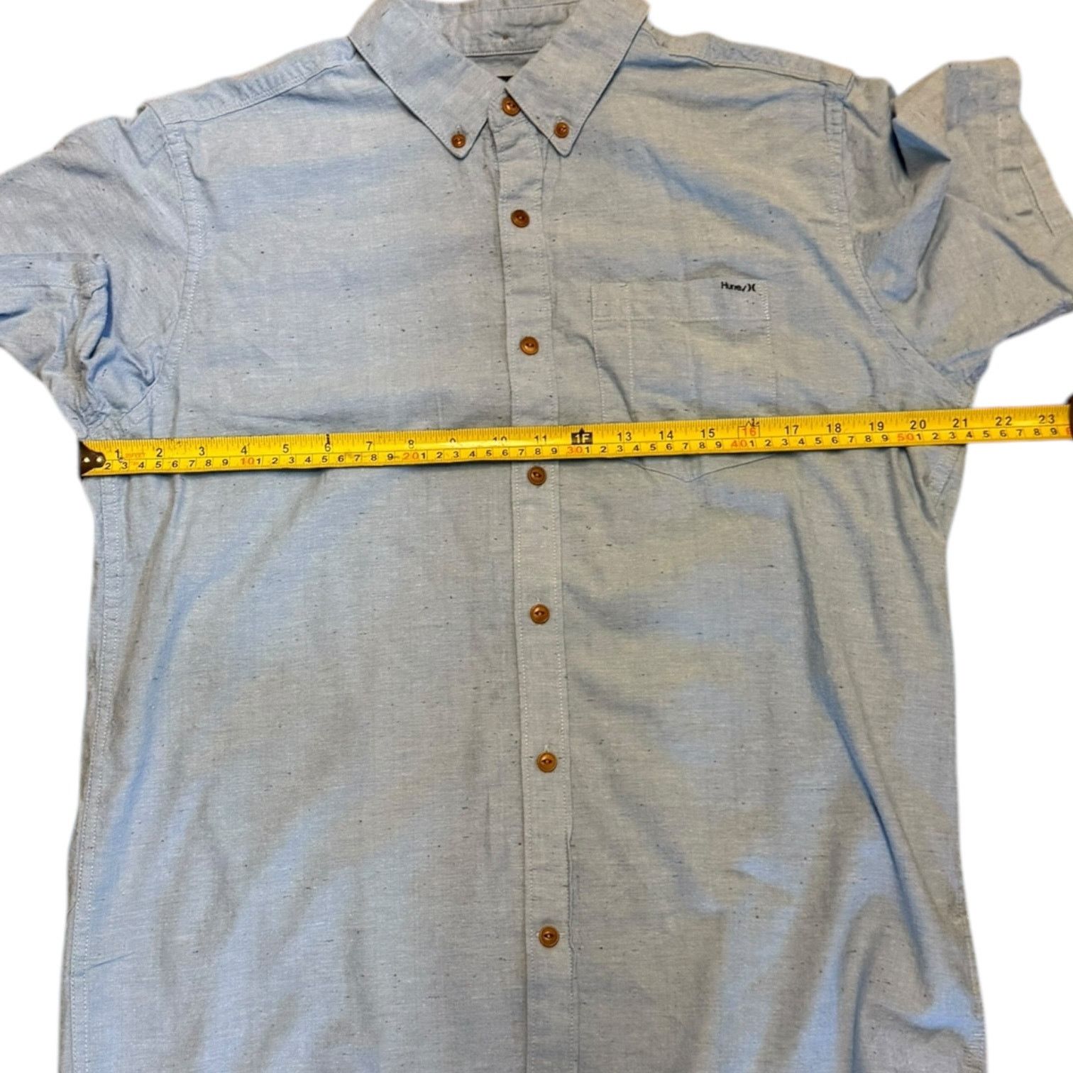 Hurley Hurley Men's Blue Cotton Button Front Shirt Size Medium Size US M / EU 48-50 / 2 - 3 Thumbnail