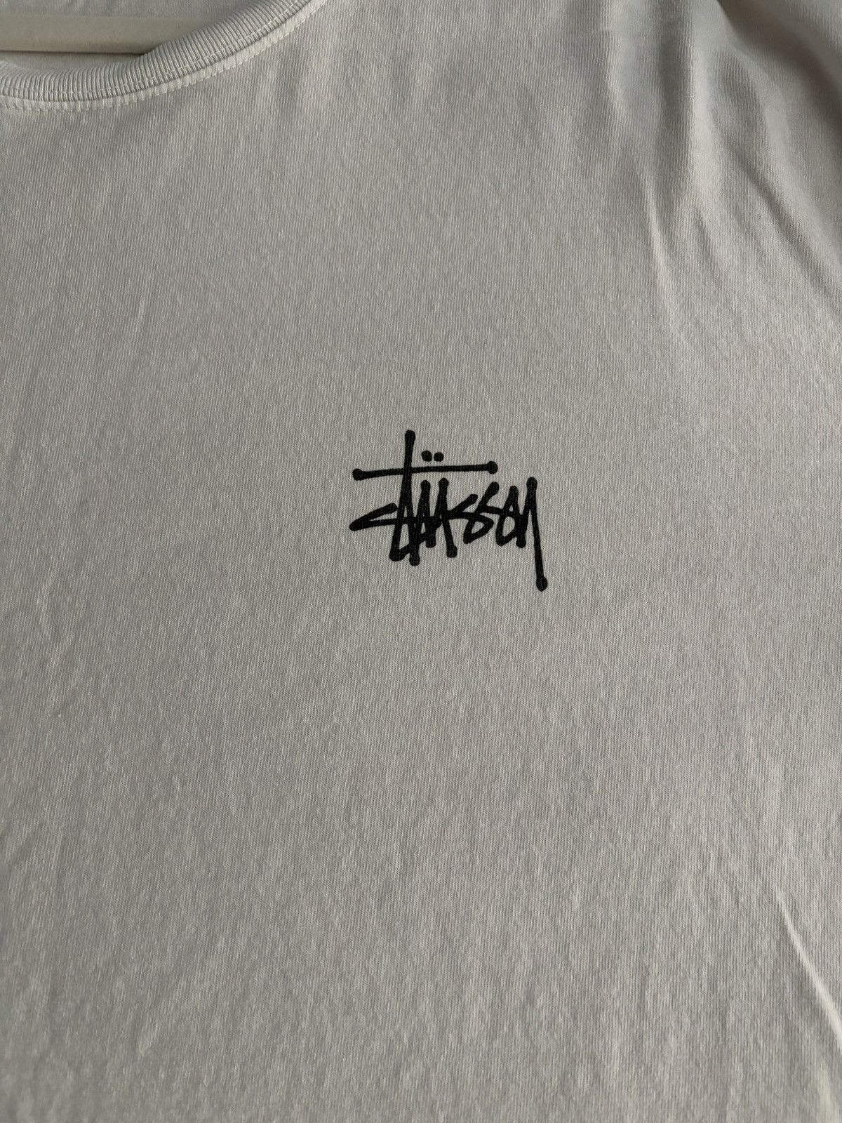 Stussy Stussy Basic Stussy LS Tee Beige X Large Size US XL / EU 56 / 4 - 2 Thumbnail