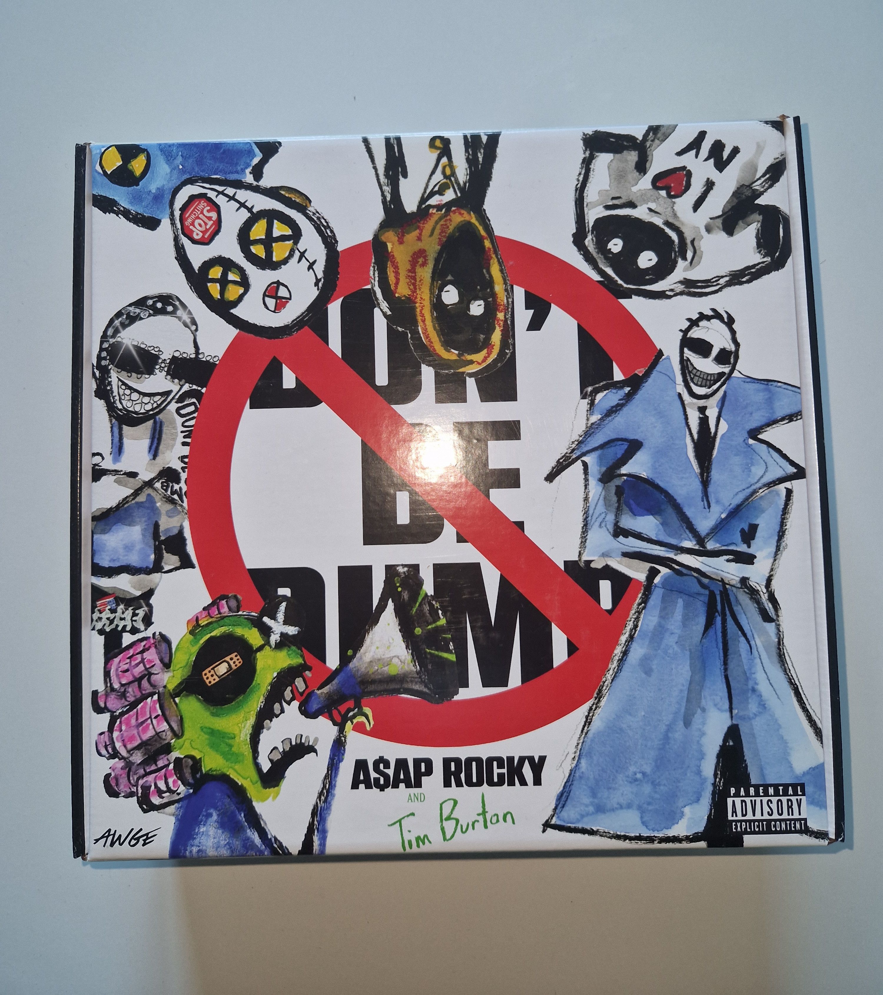 AWGE A$AP Rocky don't be dumb Rugahand Hoodie CD Box Set Medium Size US M / EU 48-50 / 2 - 4 Thumbnail