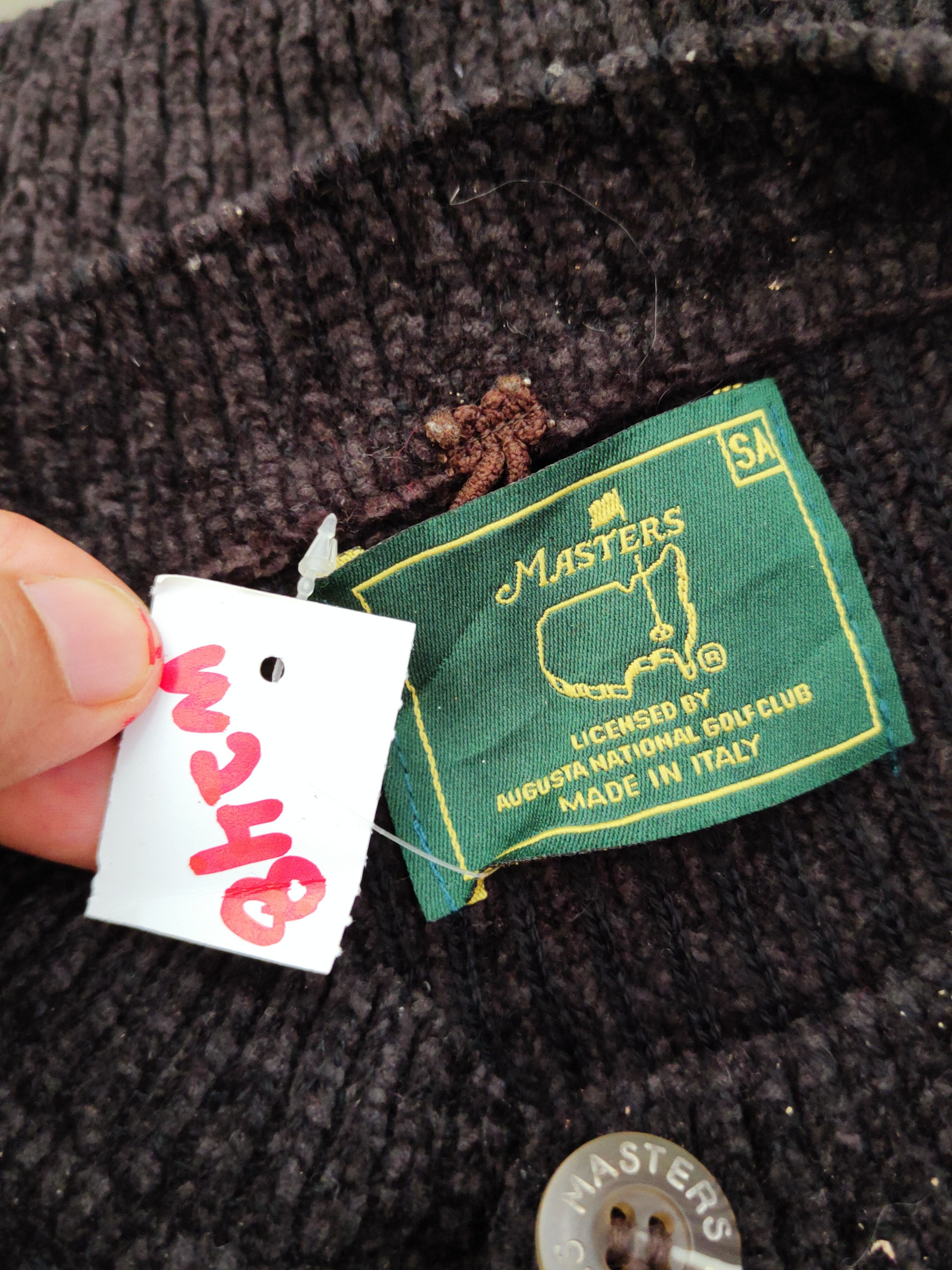 Vintage Masters italy designer Dark Brown Knitwear #W248 Size US M / EU 48-50 / 2 - 11 Thumbnail