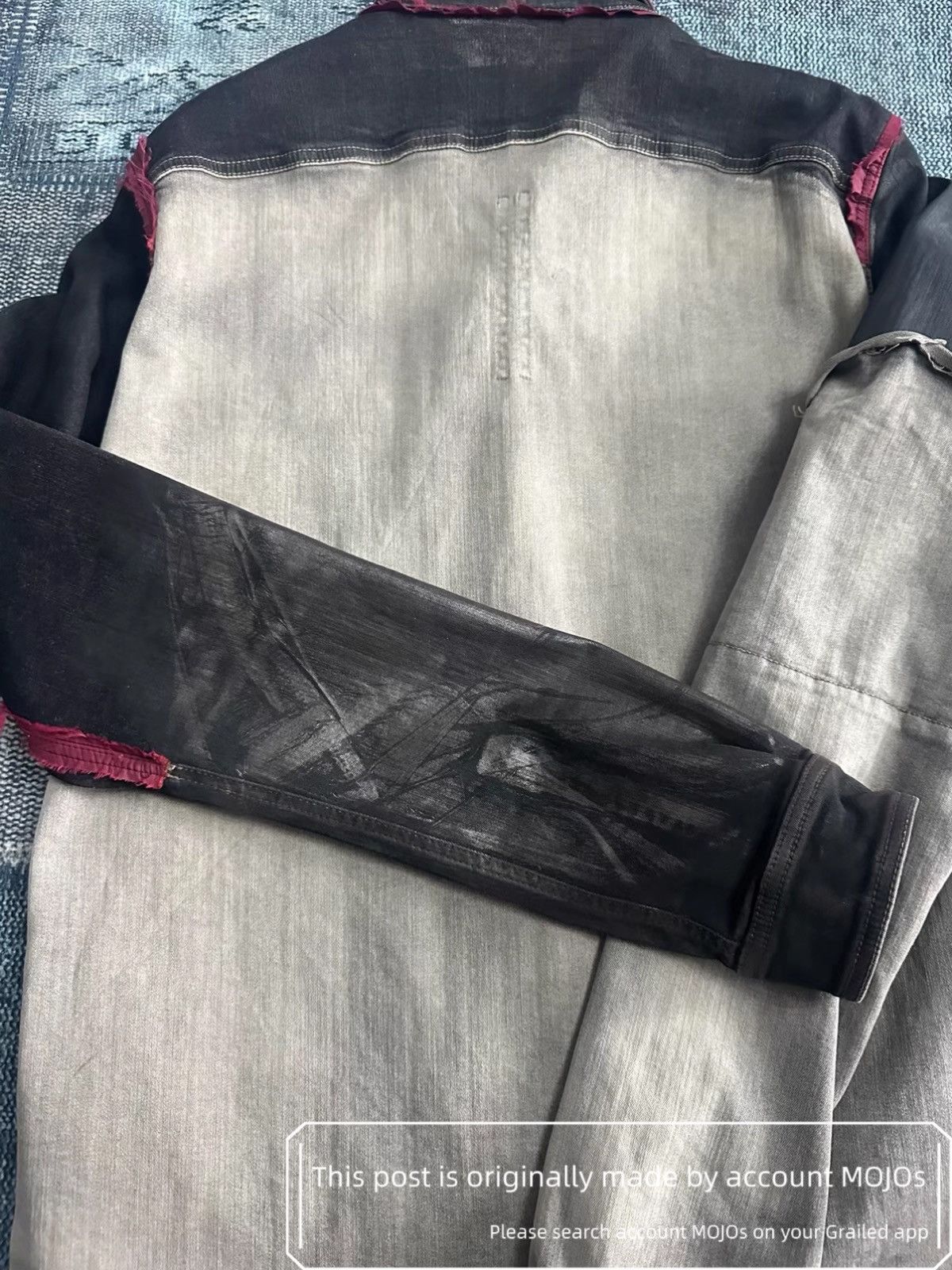 Rick Owens SzM Rick Owens Drkshdw Denim Patch Joint Stitch Jacket mojos Size US M / EU 48-50 / 2 - 7 Thumbnail