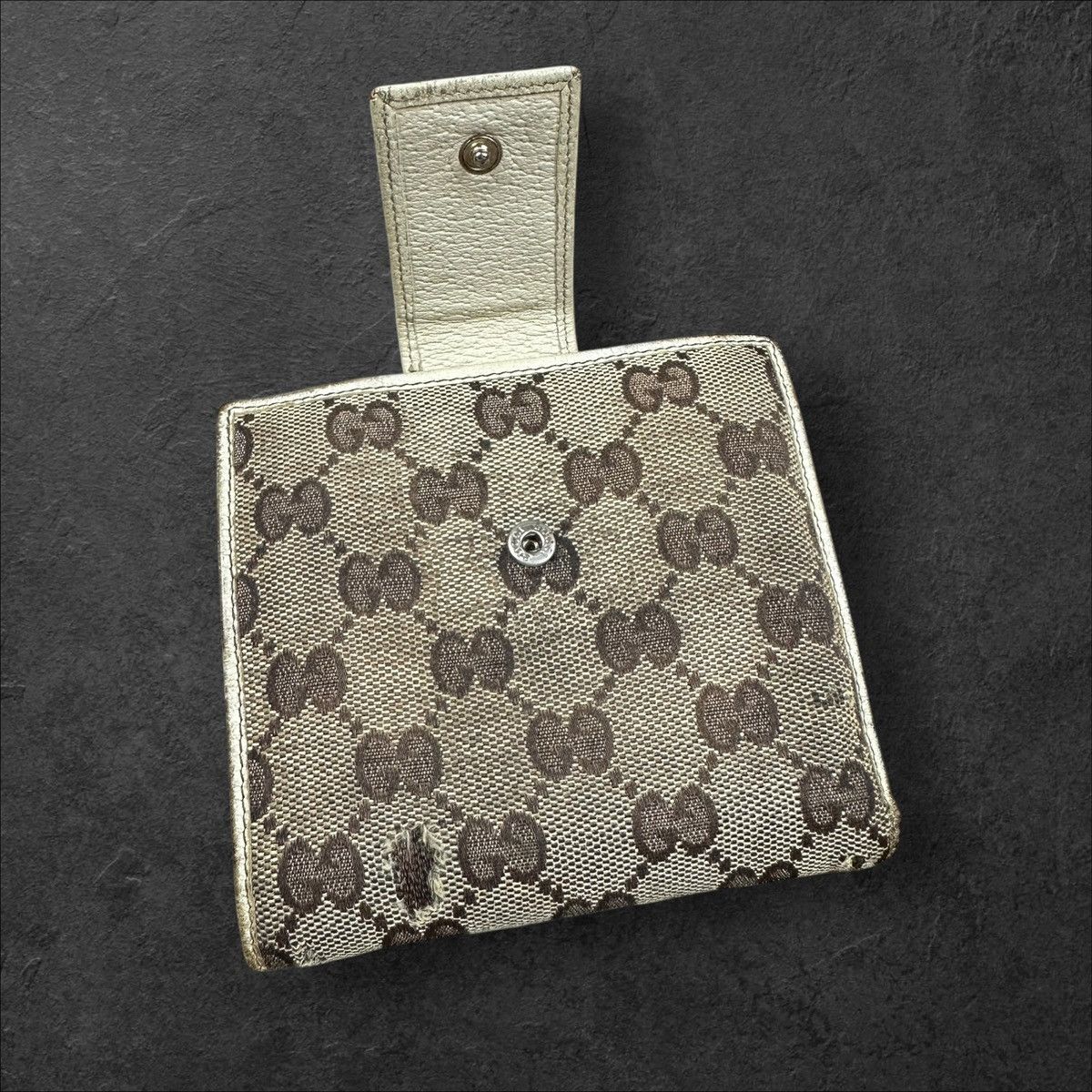 Gucci × Vintage Vintage Gucci Monogram Wallet with box Size ONE SIZE - 7 Thumbnail