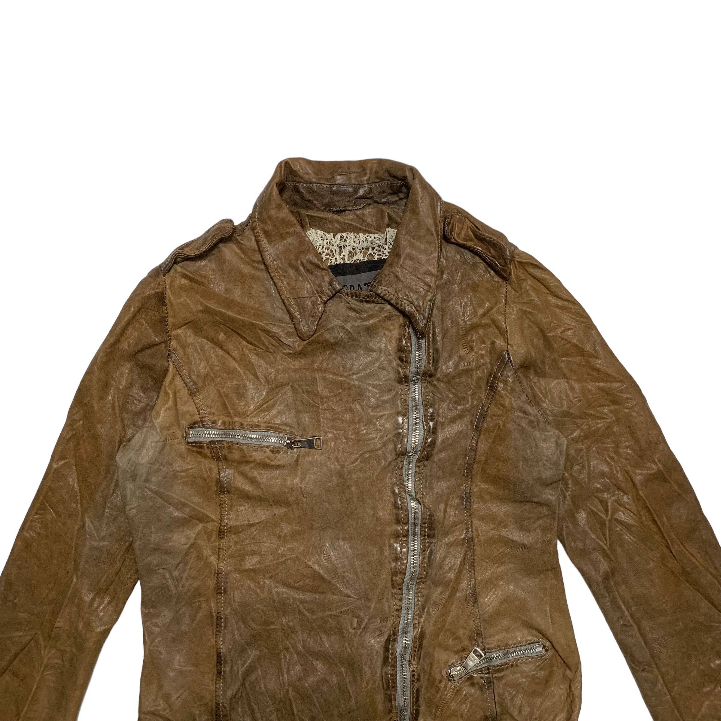 Giorgio Brato Giorgio Brato Biker Leather Jacket Size M / US 6-8 / IT 42-44 - 3 Thumbnail