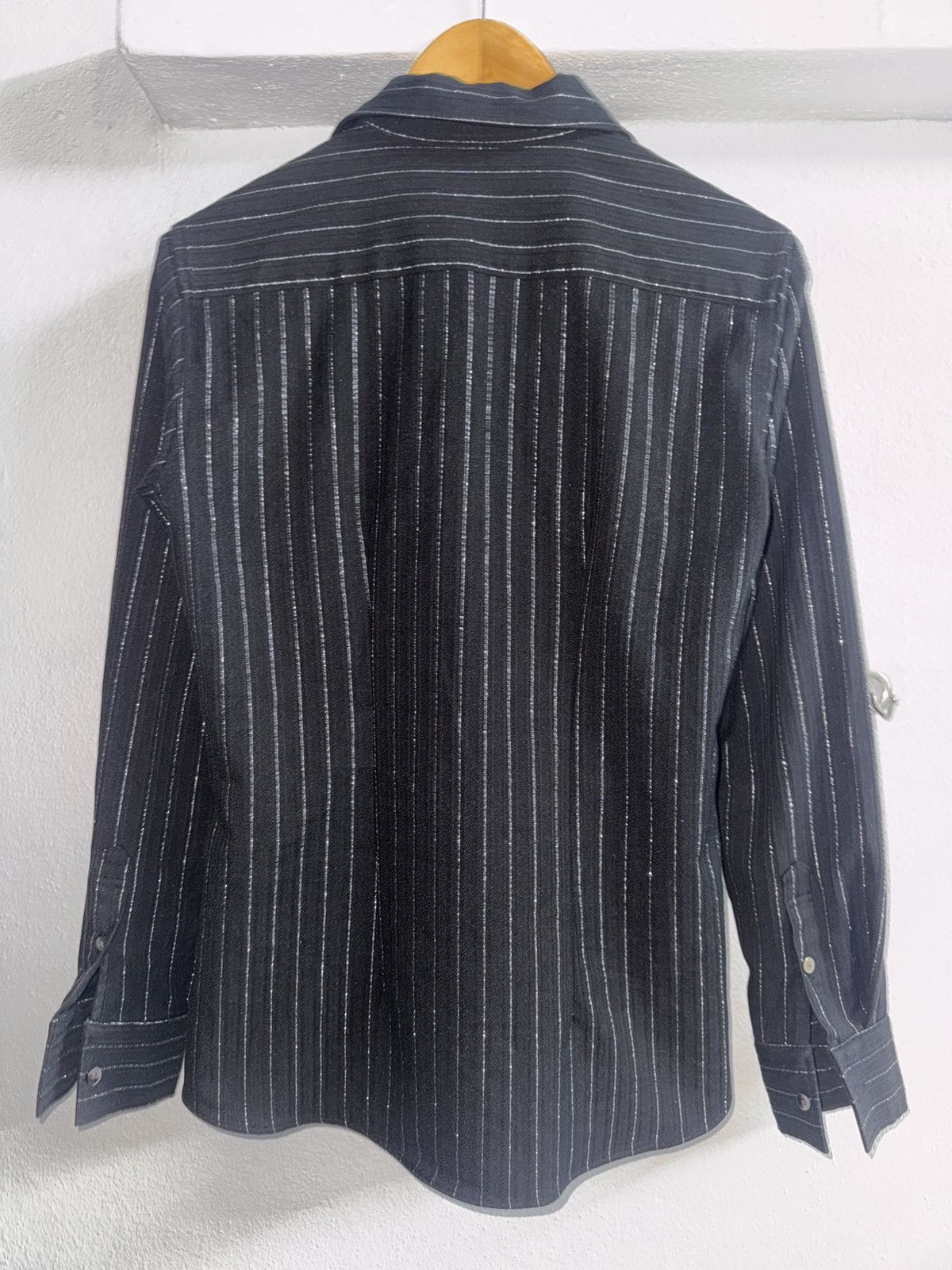 Tornado Mart Ternado Mart Black Strip Long Shirt Size US S / EU 44-46 / 1 - 2 Thumbnail