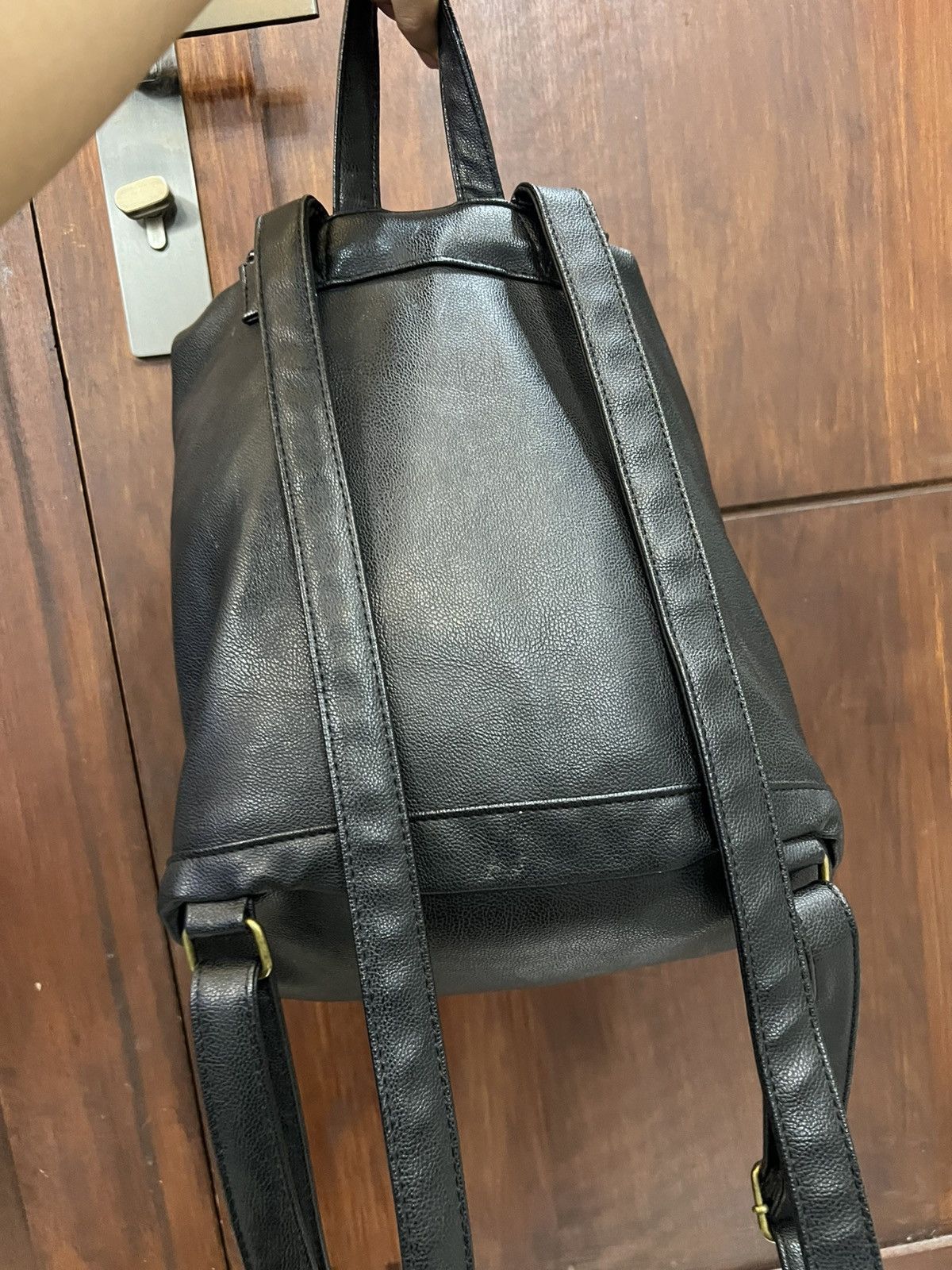 Yohji Yamamoto Earth Japanese Brand Leather Backpack Size ONE SIZE - 4 Thumbnail