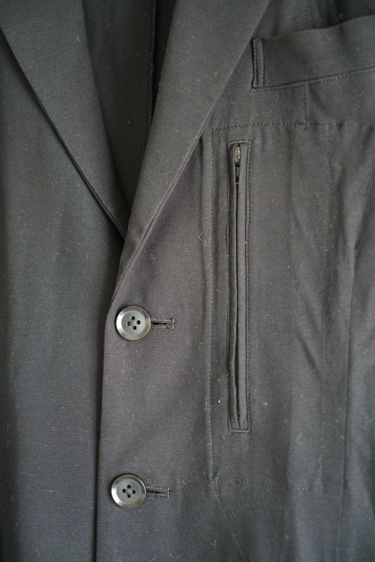 Yohji Yamamoto Yohji Yamamoto 14SS Rain Back-Zip Bias Blazer Sz 2 Size US M / EU 48-50 / 2 - 3 Thumbnail