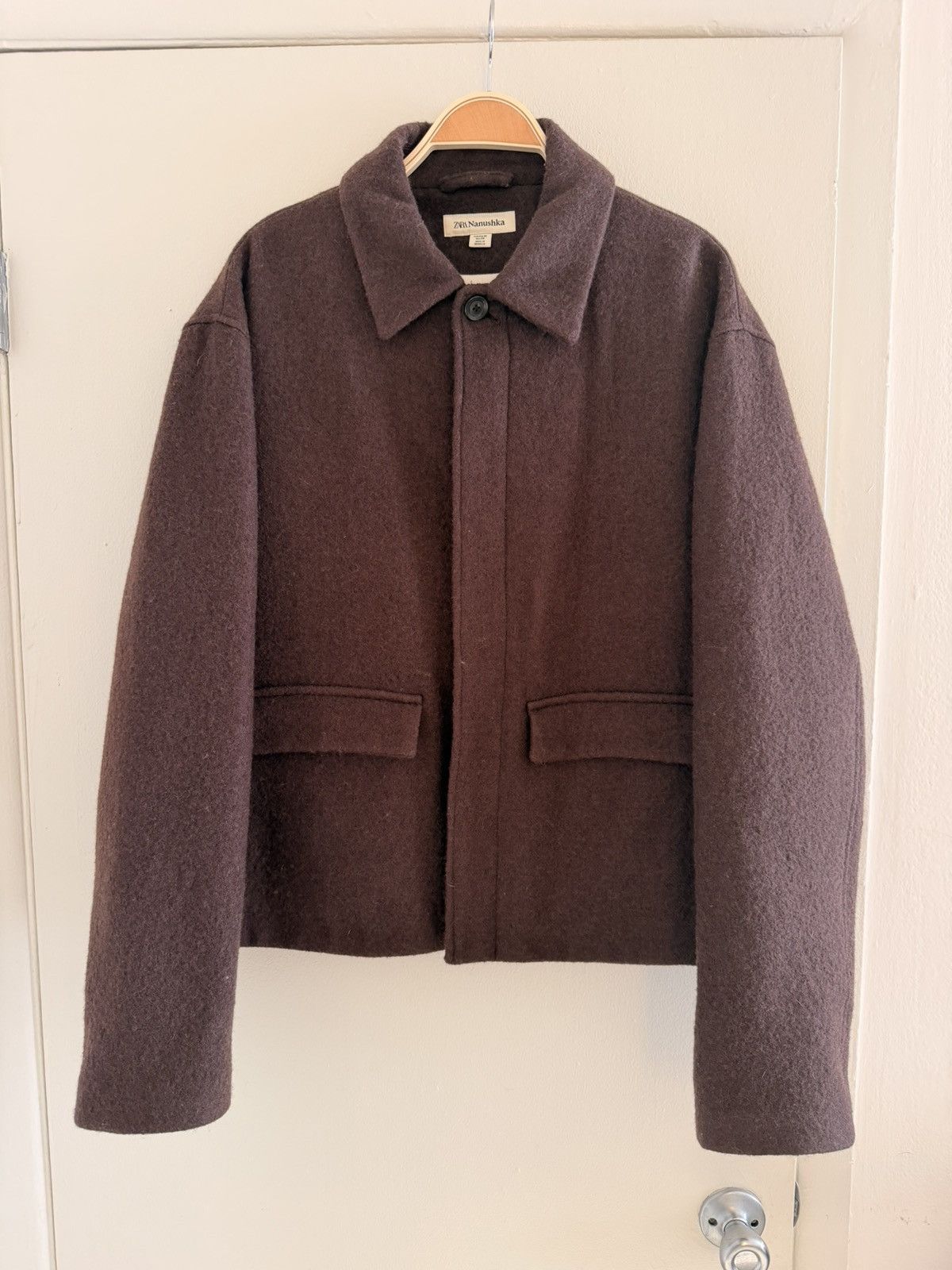 Zara Nanushka Wool Jacket Size US L / EU 52-54 / 3 - 1 Thumbnail