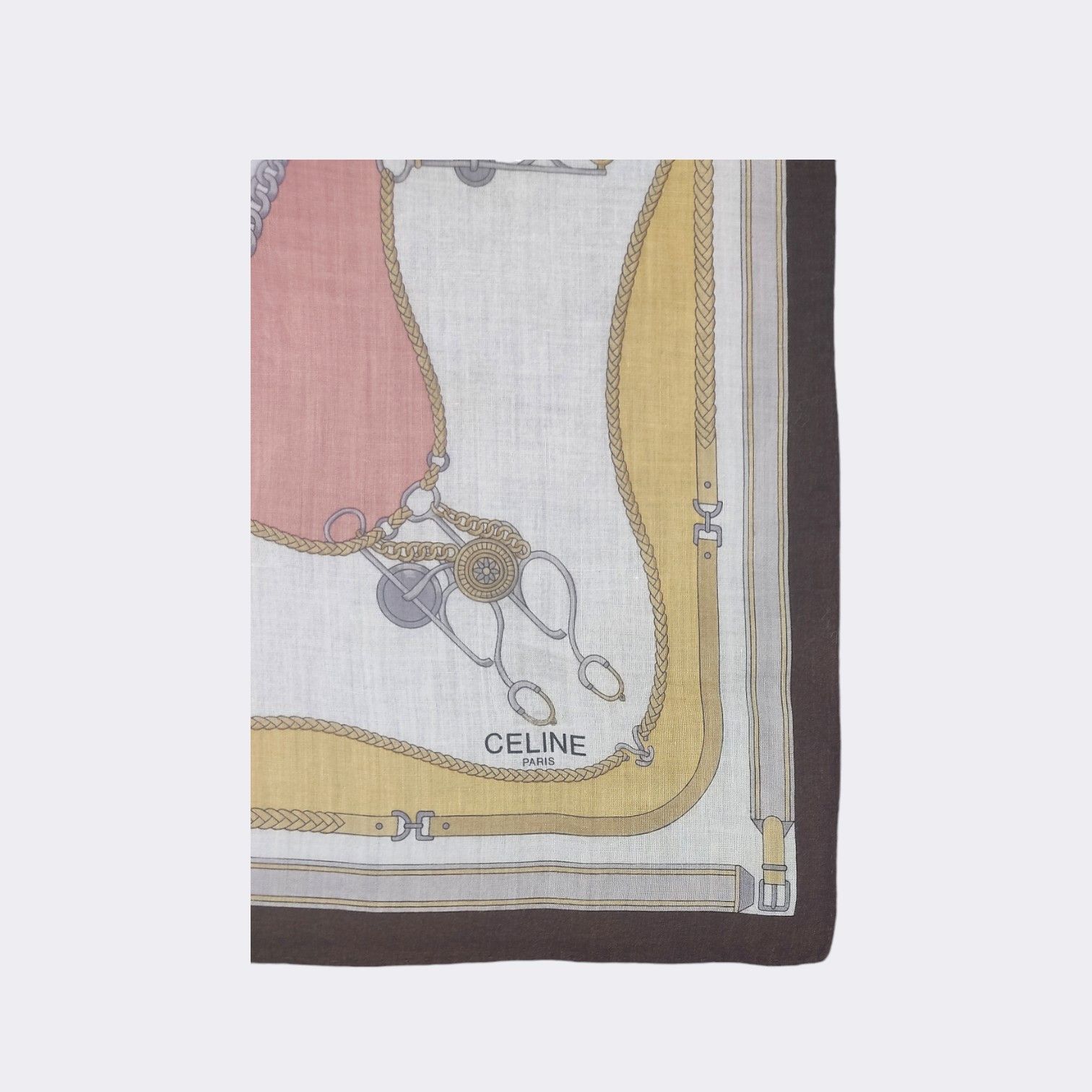 Celine Vintage Celine Handkerchief Neckerchief Bandana H365M Size ONE SIZE - 3 Thumbnail