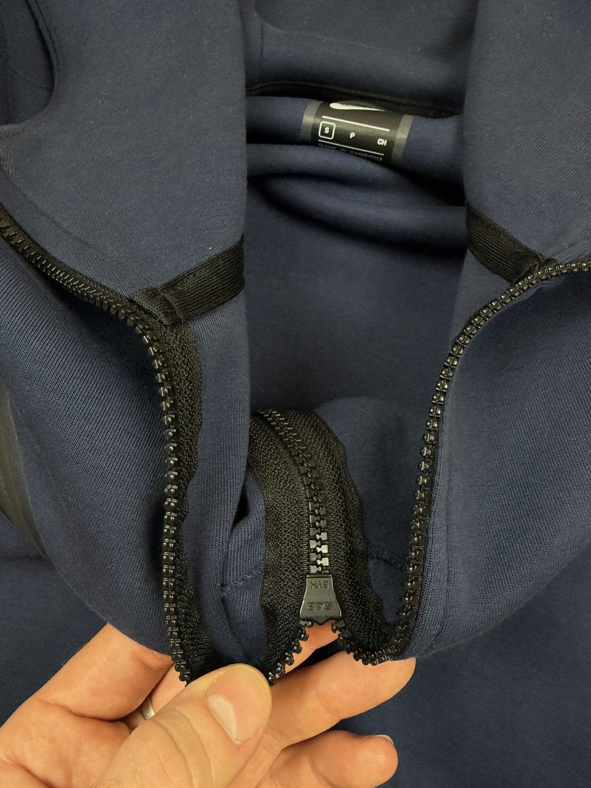 Nike Nike tech Fleece navy blue OG model zip-up hoodie Drill Size US S / EU 44-46 / 1 - 8 Thumbnail