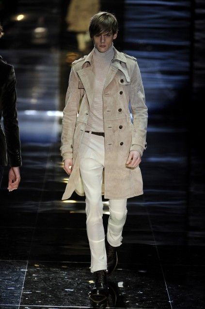 Gucci F/W 2010 RUNWAY SUEDE LEATHER BELTED COAT Size US XL / EU 56 / 4 - 3 Thumbnail