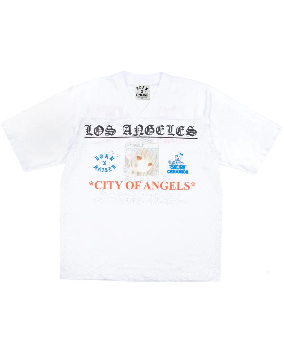 Born X Raised × Online Ceramics Born X Raised + Online Ceramics White Football Jersey Size US M / EU 48-50 / 2 - 1 Thumbnail