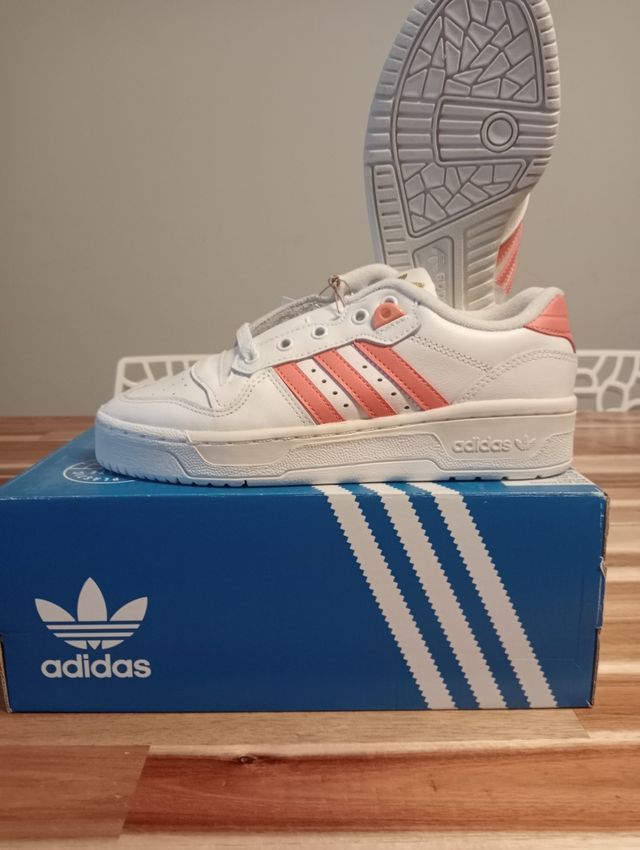 Adidas WMNS Adidas Rivalry Low White Coral Fusion Size US 5.5 / IT 35.5 - 1 Thumbnail