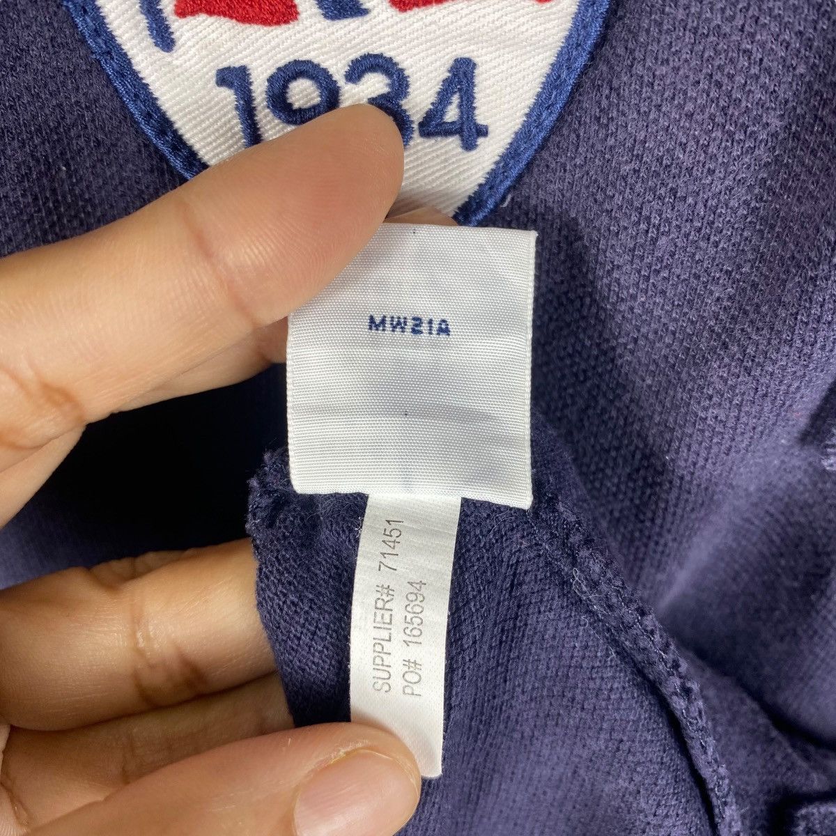 Polo Ralph Lauren × Vintage POLO RALPH LAUREN Norway 1934 #23 Navy Faded Polo Shirt Size S / US 4 / IT 40 - 8 Thumbnail