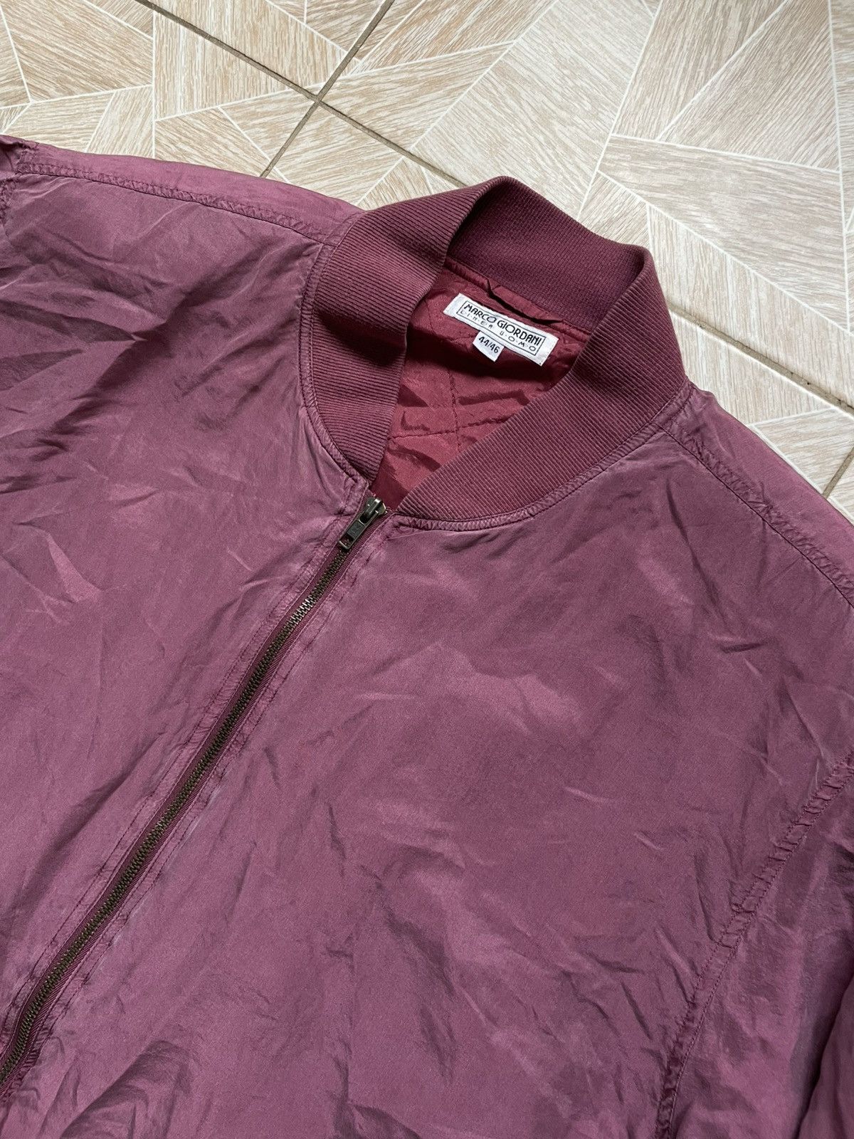 Designer × Vintage Vintage Designer Marco Giordani Linea Uomo Silk Jacket Size US S / EU 44-46 / 1 - 2 Thumbnail