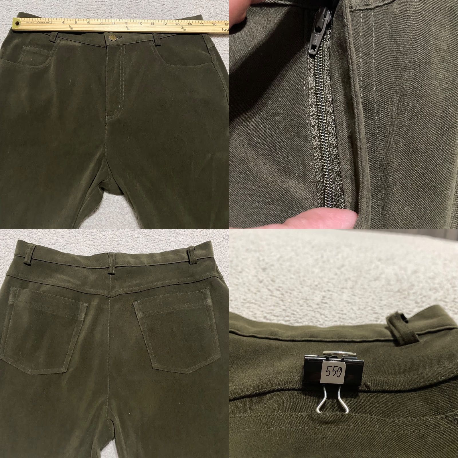 Orvis Orvis Womens Pants Green Straight High Rise 30" Inseam 30" Polyester Spandex Chino Regular Size 10 For Travel Casual Womens Size 30" / US 8 / IT 44 - 8 Thumbnail