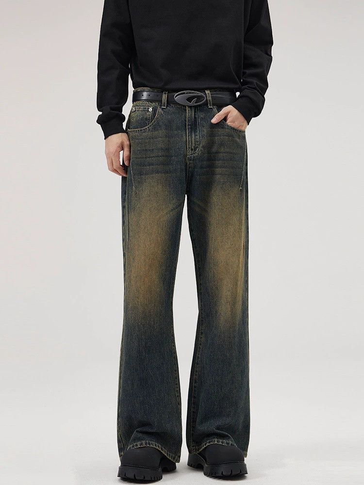 Vintage Men's retro loose straight high street distressed jeans Size US 32 / EU 48 - 1 Thumbnail
