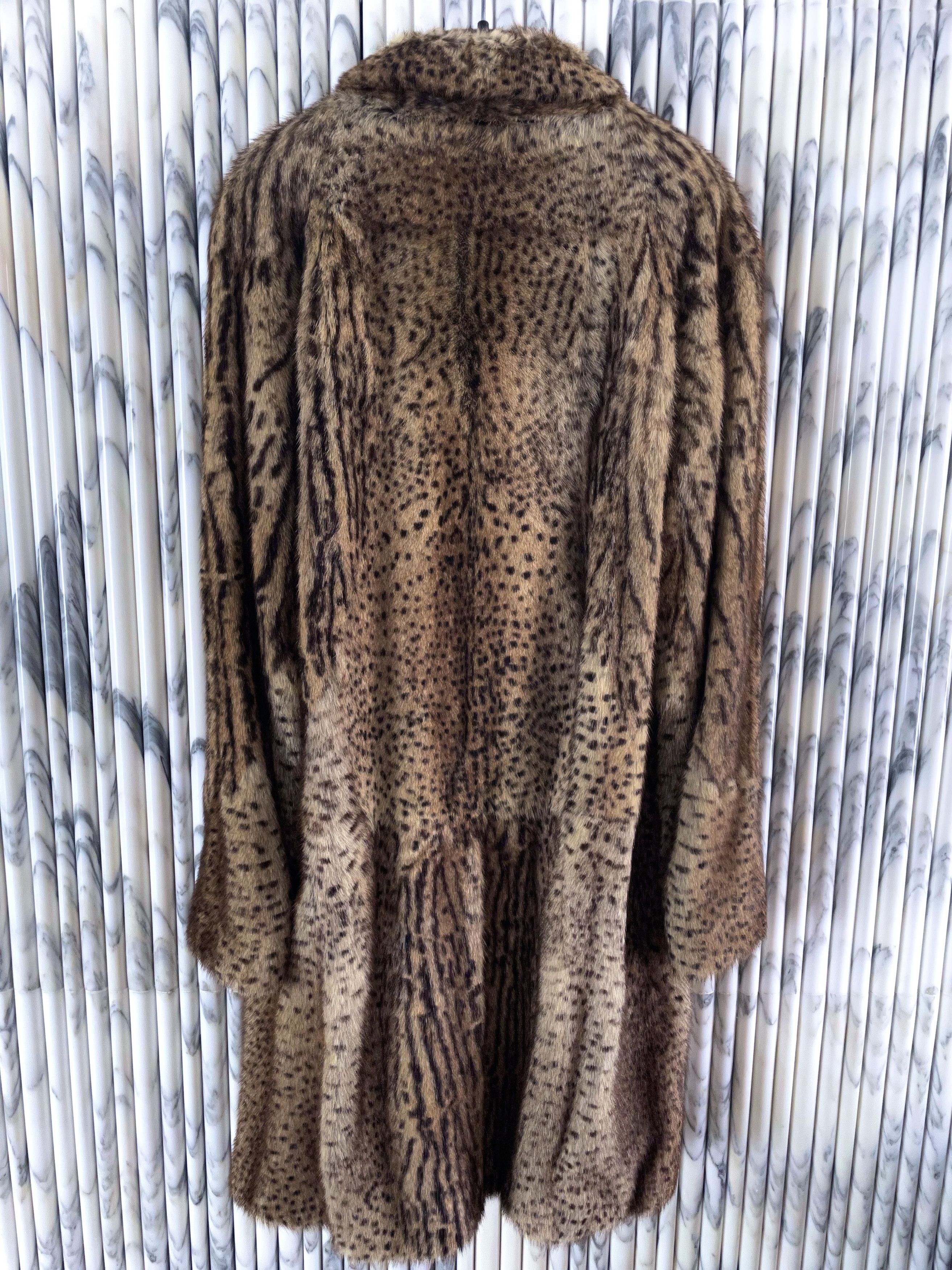 Hedi Slimane × Saint Laurent Paris *HOLY GRAIL* BABYCAT LEOPARD OCELOT MARMOT MINK FUR COAT Size US M / EU 48-50 / 2 - 8 Thumbnail