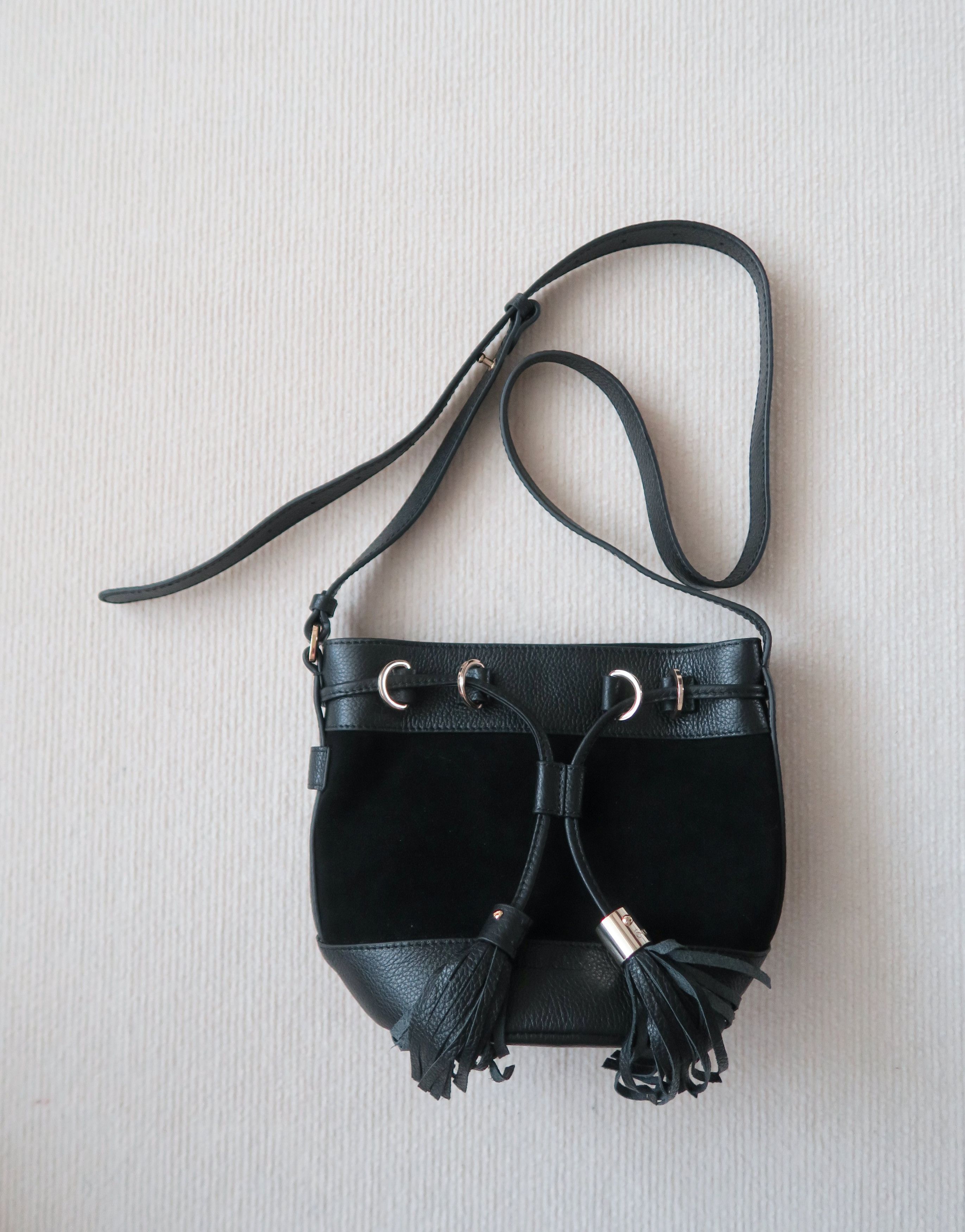 See by Chloe See by Chloe Vicki Suede Leather Tassel Bucket Crossbody Bag Size ONE SIZE - 1 Thumbnail