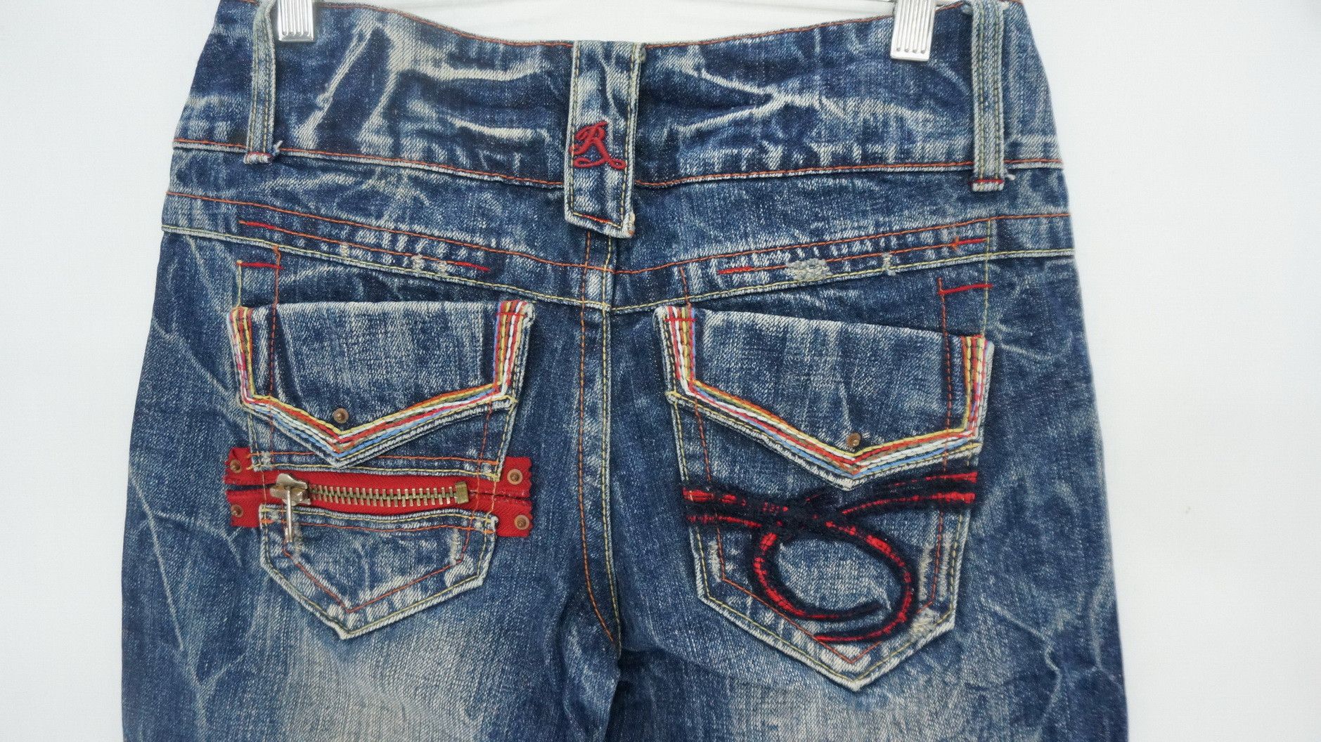 Vintage 🔥STUDIO RED PEPPER Vintage Wide Leg Flared Low rise Jeans Size US 29 - 9 Thumbnail