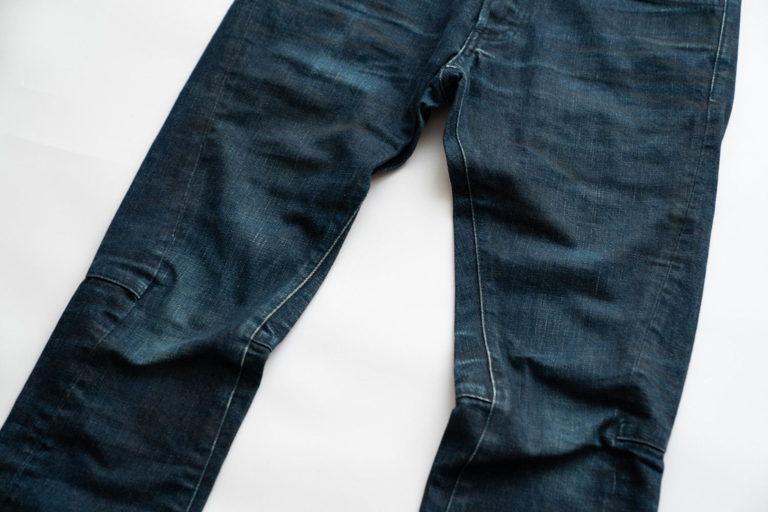 Balmain 2012FW 3D BIKER DEEP BLUE DENIM Decarnin Era Style Size US 27 - 6 Thumbnail