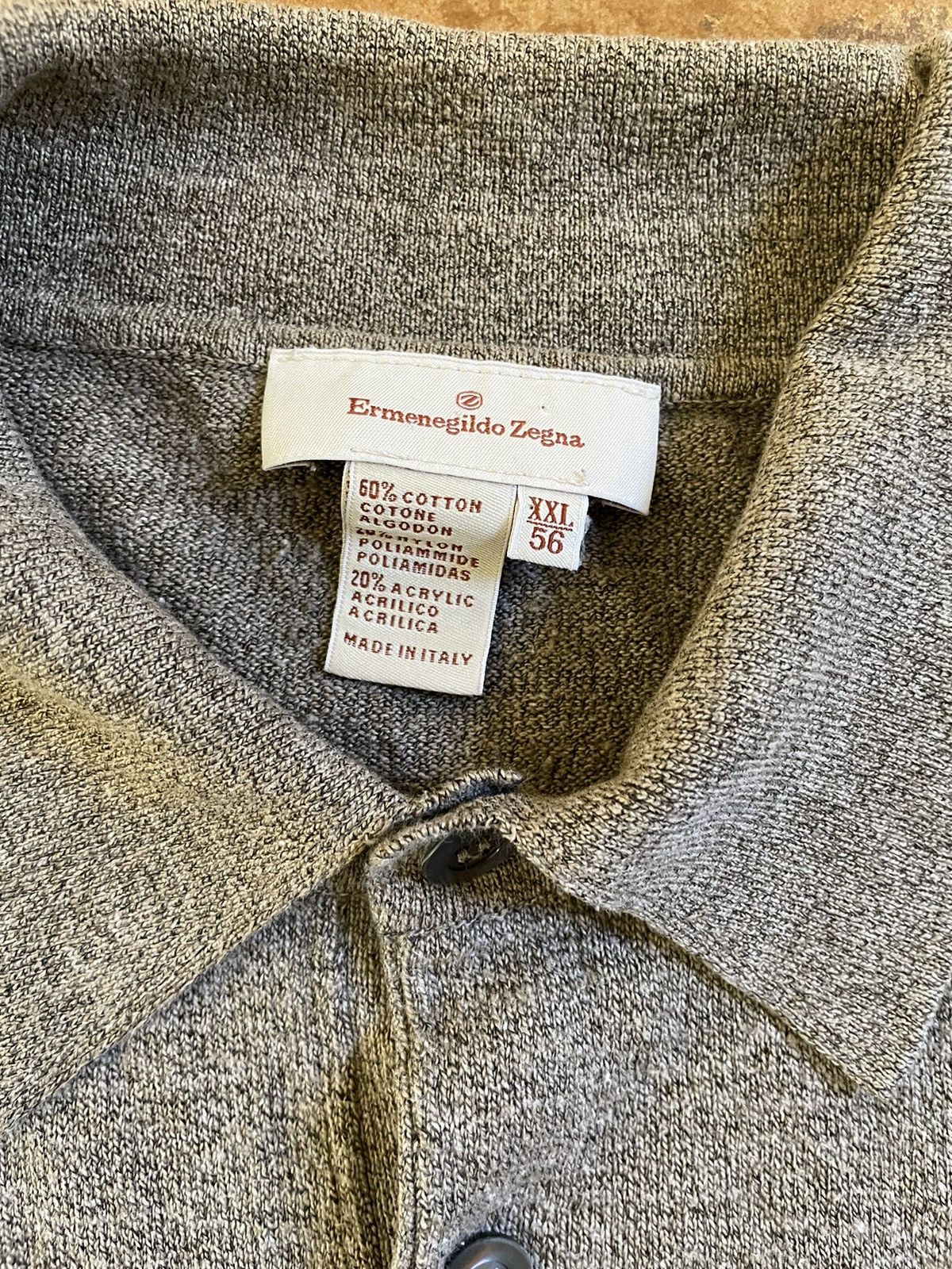 Ermenegildo Zegna × Vintage Long Sleeve Sweater Polo Size US XXL / EU 58 / 5 - 3 Thumbnail