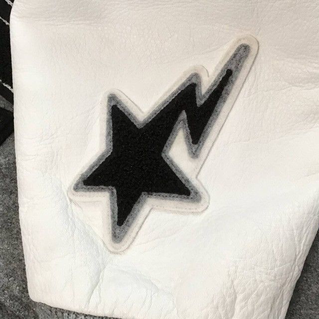 Bape × Nigo 🔥Not sold in store🔥 BAPE leather sleeve varsity jacket NIGO Size US M / EU 48-50 / 2 - 4 Thumbnail
