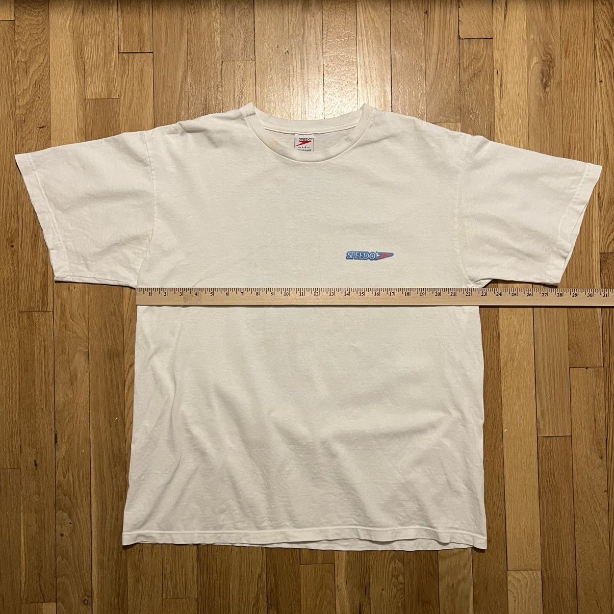 Speedo Vintage 1997 Speedo Finish Line Large White T Shirt Size US L / EU 52-54 / 3 - 6 Thumbnail