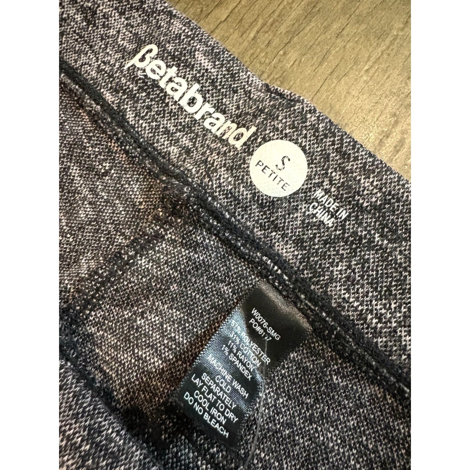 Vintage Betabrand Pants Womens Petite Small Yoga Dress Pant Gray Stretch Belt Loops Dress Pants Regular Straight Leg Womens PS Gray Classic 90s? Size 28" / US 6 / IT 42 - 4 Thumbnail