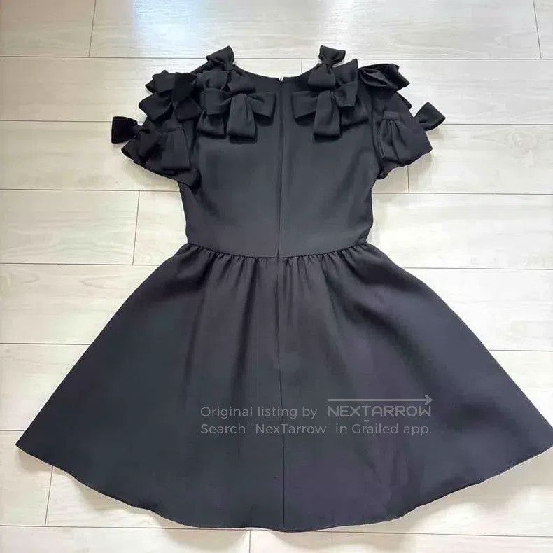 Valentino Valentino Black bow dress Size XS / US 0-2 / IT 36-38 - 3 Thumbnail