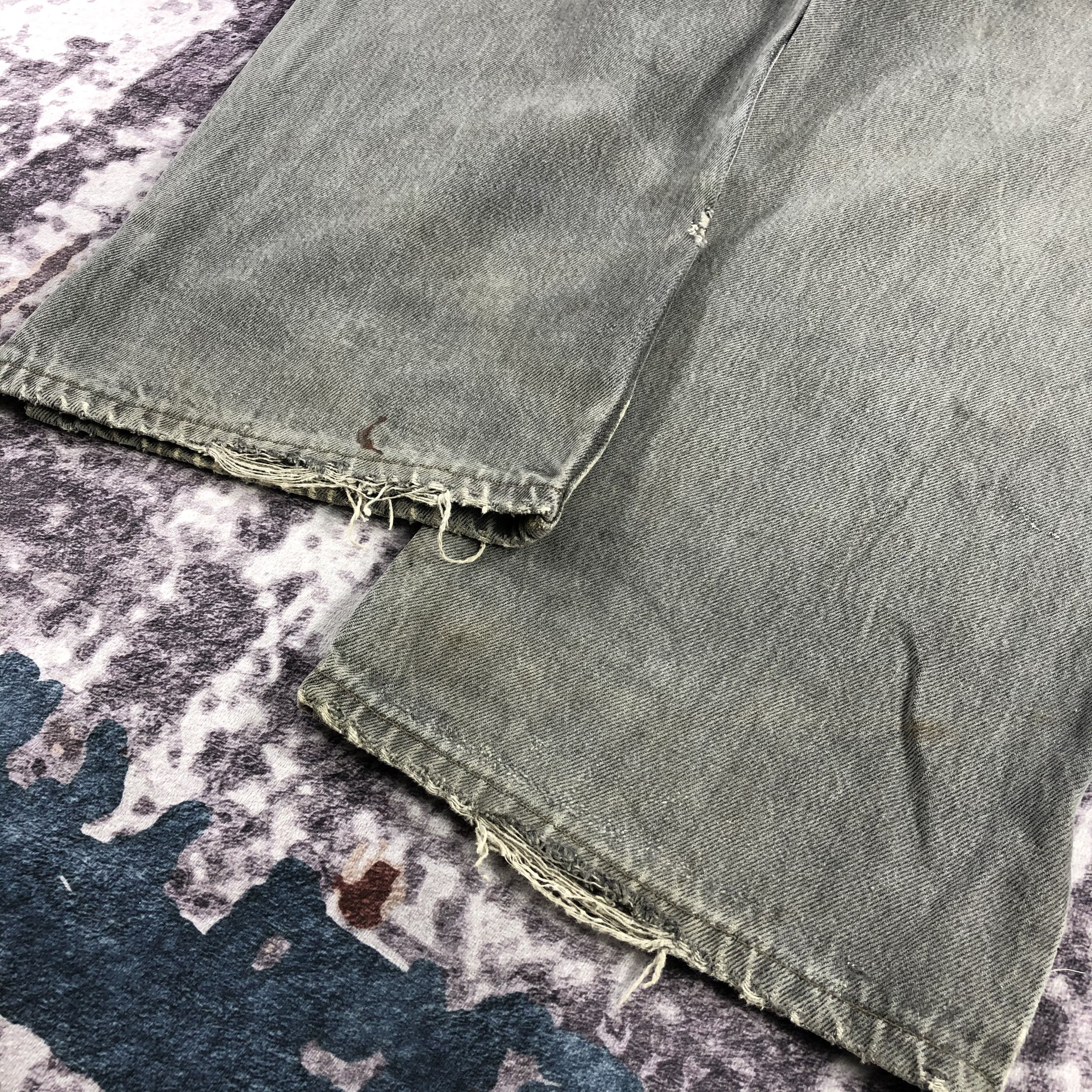 Levi's Vintage 90s Ash Gray Levis 501 Jeans-JM2338 Size US 40 / EU 56 - 4 Thumbnail