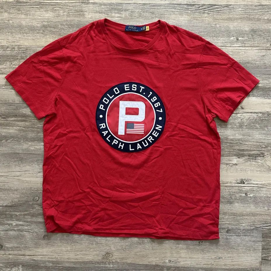 Polo Ralph Lauren Polo Ralph Lauren American Flag P Logo T-Shirt Size XL Size US XL / EU 56 / 4 - 1 Thumbnail