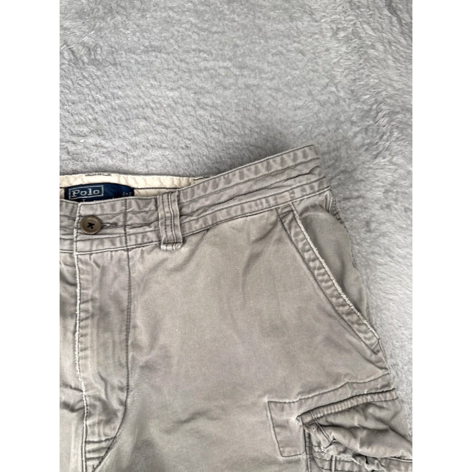 Polo Ralph Lauren Polo Ralph Lauren Shorts Men 36 Gray Cargo 100% Cotton Utility Pockets Casual Size US M / EU 48-50 / 2 - 5 Thumbnail