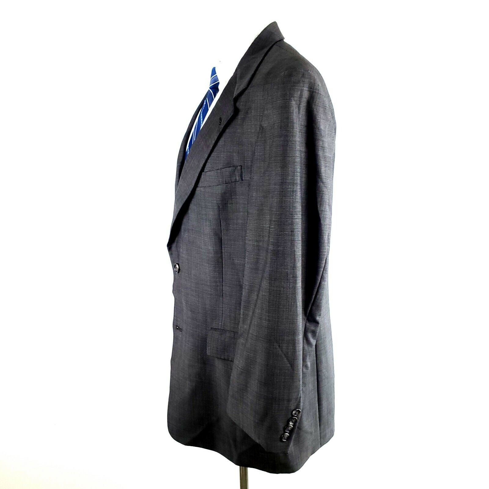 Hart Schaffner Marx Hart Schaffner & Marx Gold Trumpeter 40R Sheppards Check Gra Size 40R - 5 Thumbnail