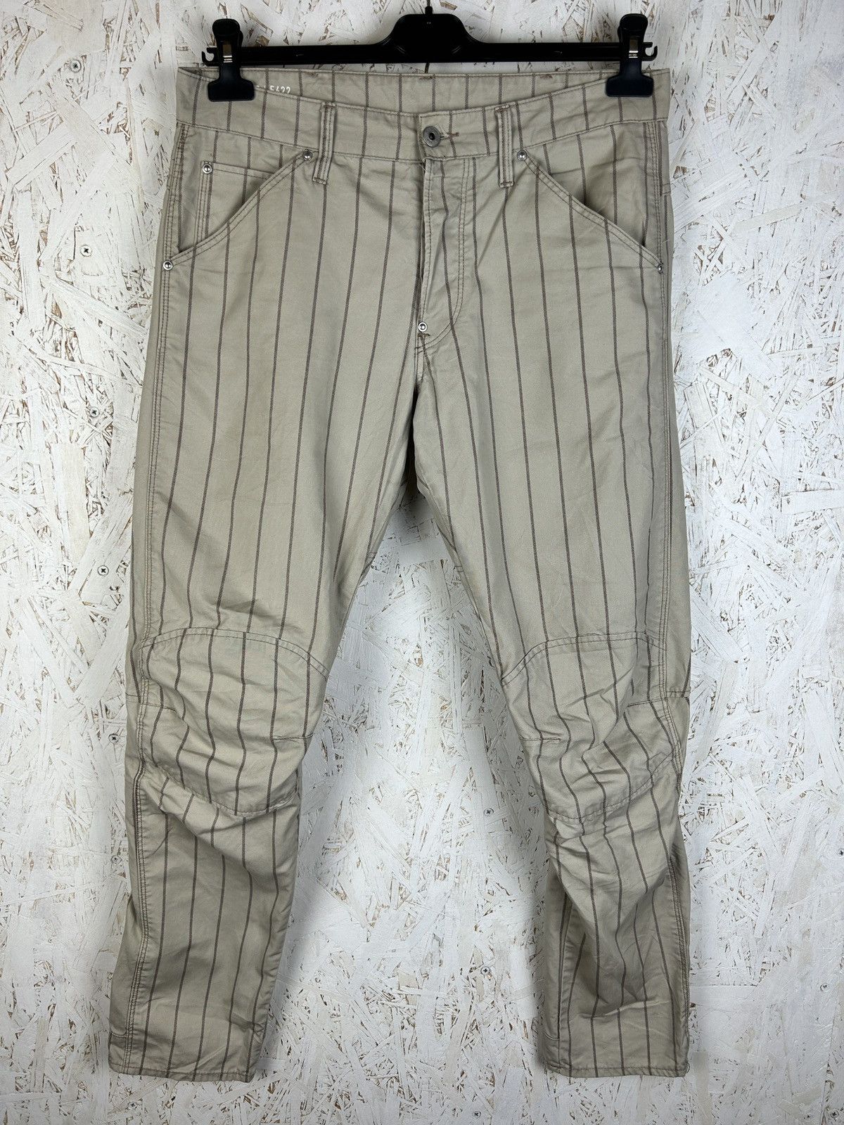 G-Star G-Star Elwood 5622 3D Tapered Pharell Striped Pants Trousers Size US 31 - 1 Thumbnail