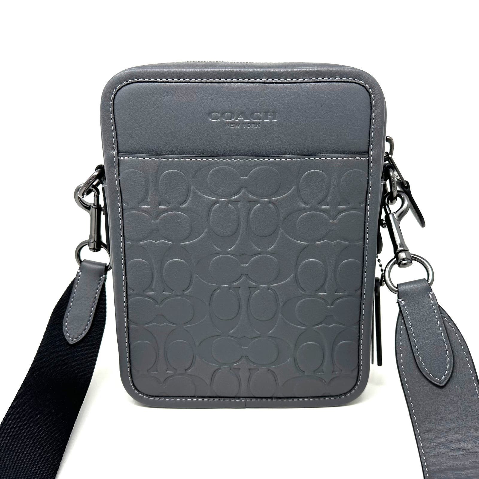 image of Coach Sullivan Crossbody Signature Leather Grey Ch060 New, Men's