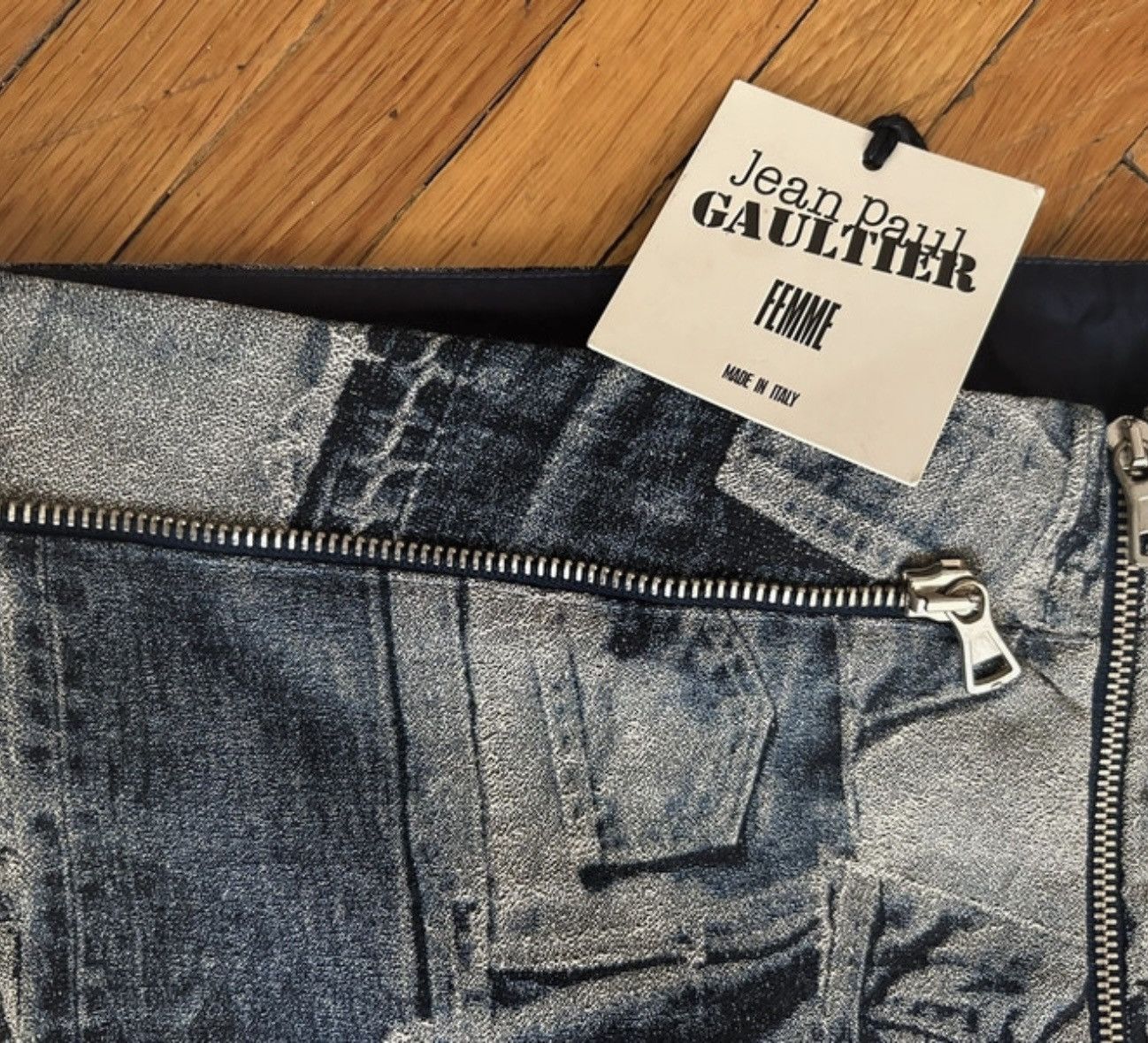 Jean Paul Gaultier Jean Paul Gaultier patchwork denim jeans pants Size 27" / US 4 / IT 40 - 4 Thumbnail