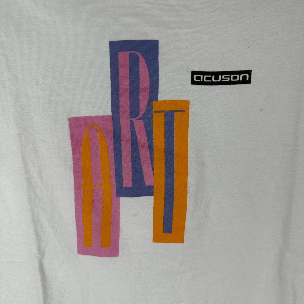Vintage ​​​​​​​​​​​Vintage 90s Art Acuson Promo T-shirt Size US L / EU 52-54 / 3 - 2 Thumbnail