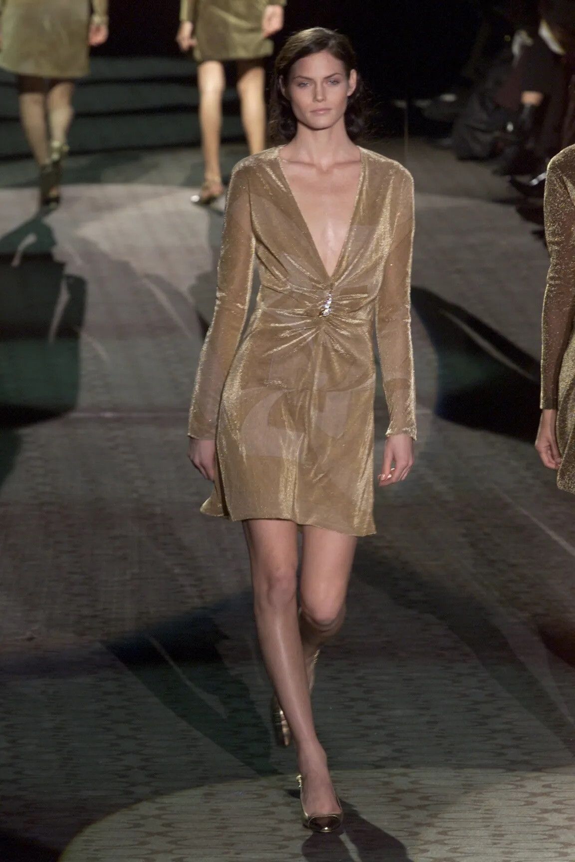 Gucci Gucci - Tom Ford - F/W 00 - Gold Lurex Dress Size XS / US 0-2 / IT 36-38 - 1 Thumbnail