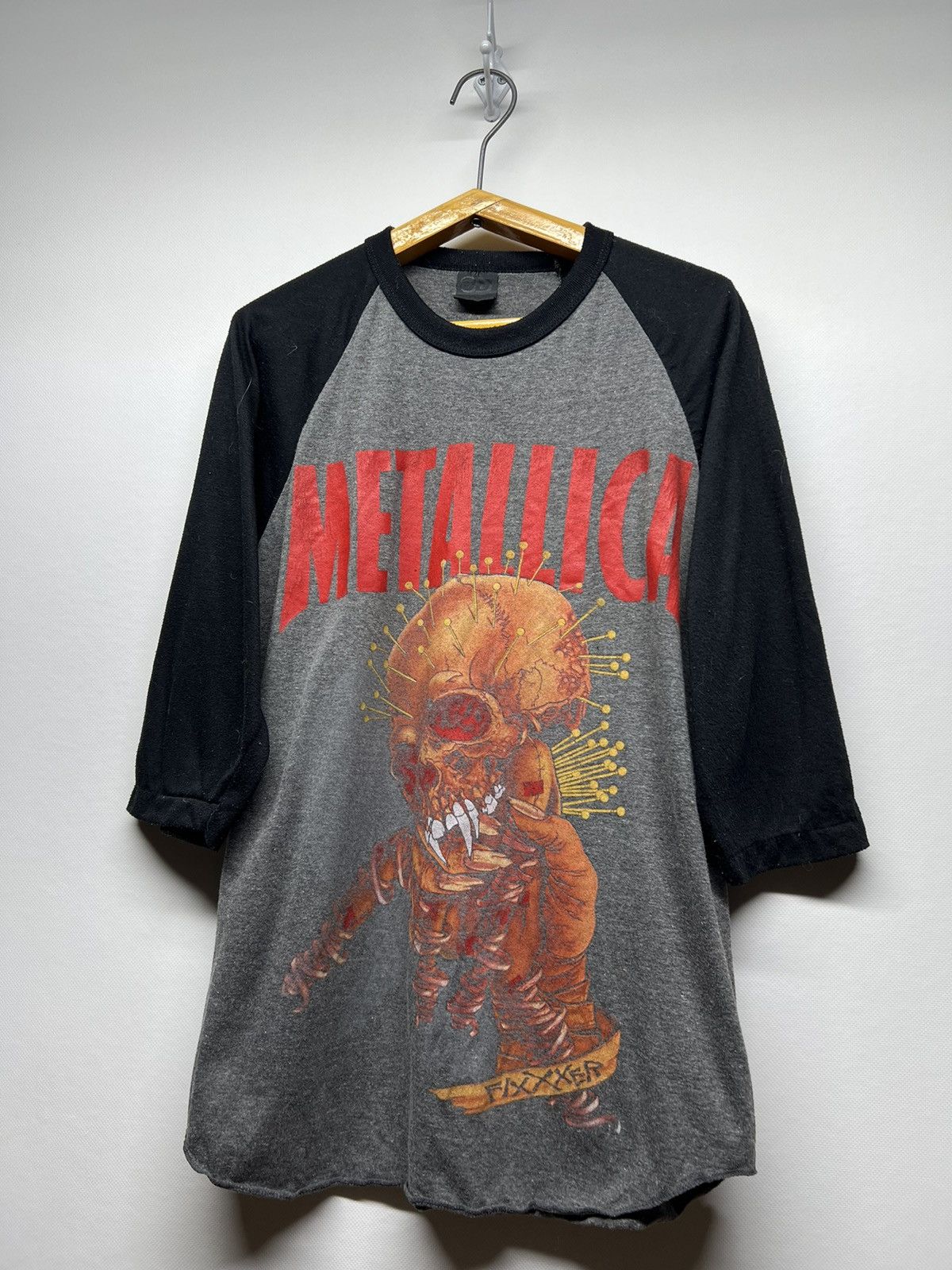 Vintage Metallica Pushed Fixxxer 3D Emblem Band T Shirt 00’s