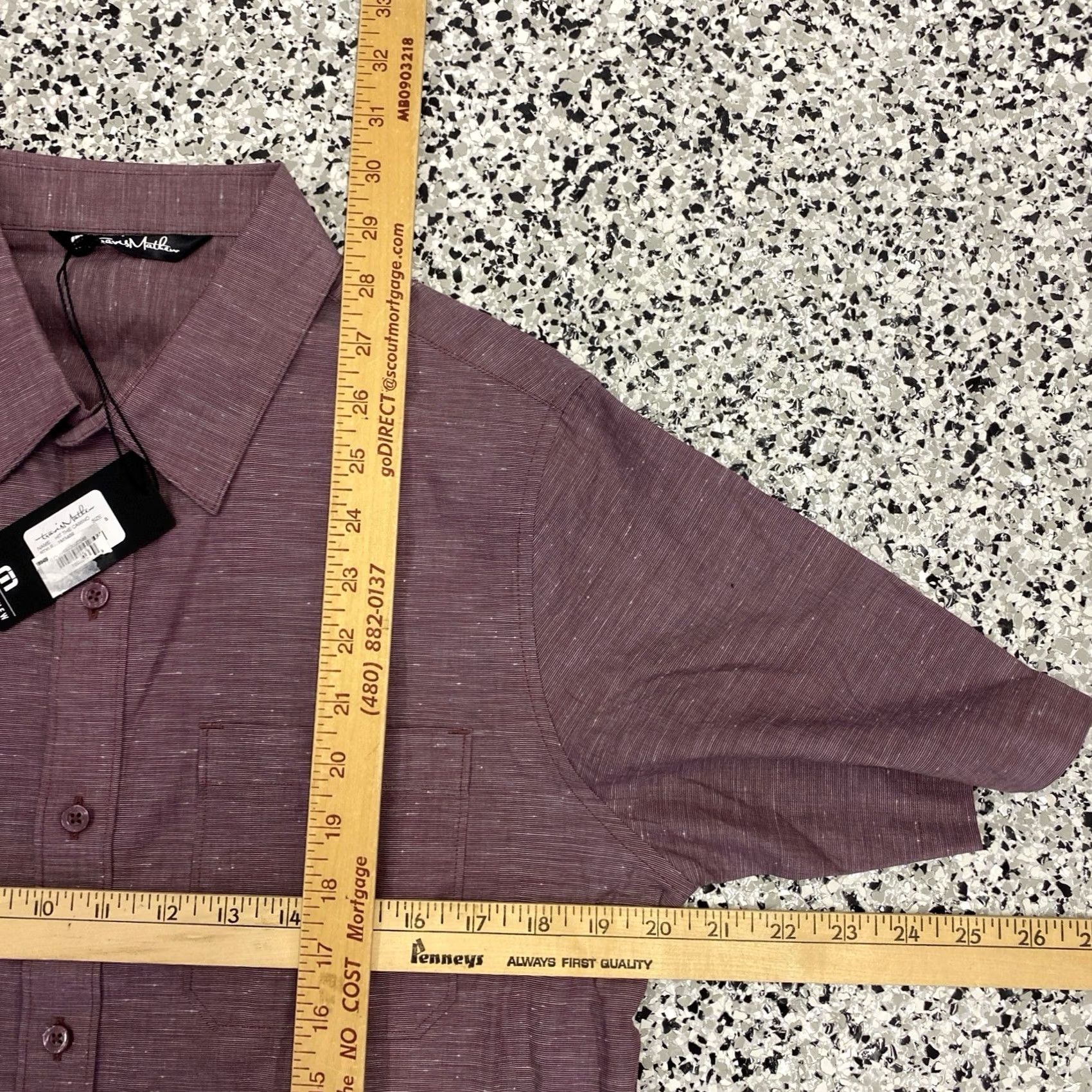 TravisMathew Travis Mathew Rambler Short Sleeve Button Up Shirt Mens S Red Geometric Not Specified Size US S / EU 44-46 / 1 - 3 Thumbnail