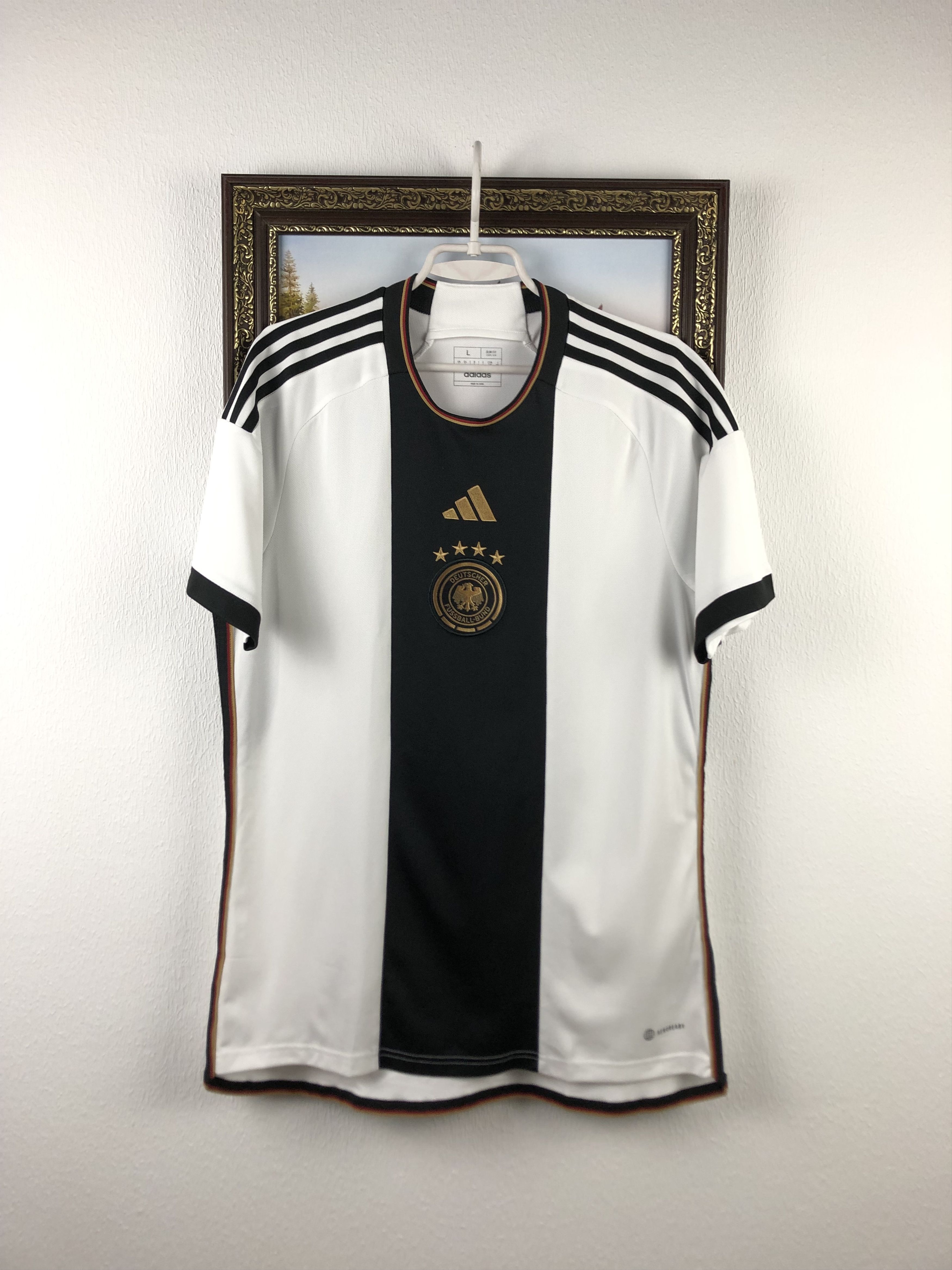 Adidas Germany football shirt Soccer Jersey Mens Trikot Tee Hype Size US L / EU 52-54 / 3 - 1 Thumbnail