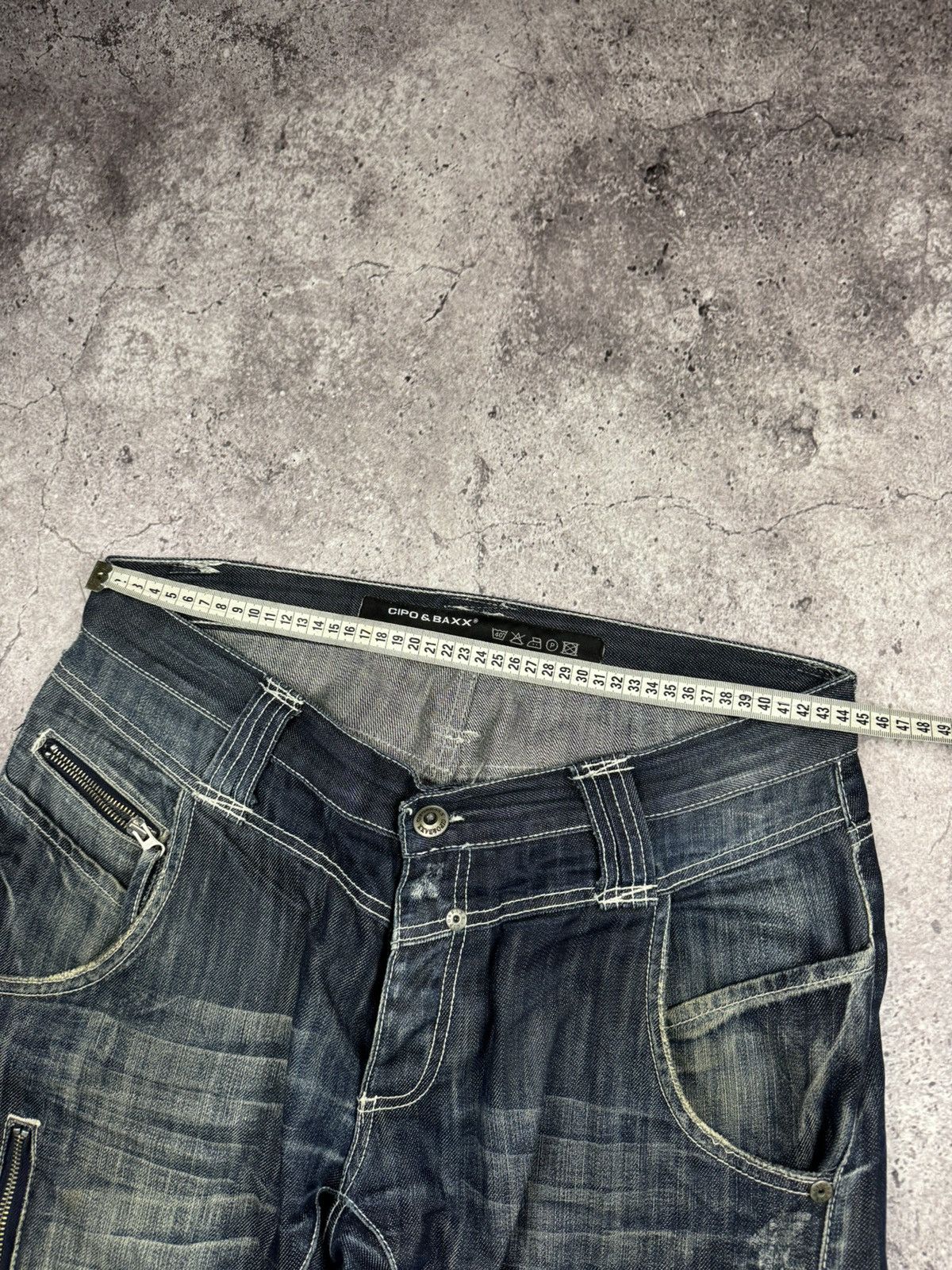 Japanese Brand Vintage Cipo&Baxx jeans drip y2k style designer flared faded Size US 34 / EU 50 - 11 Thumbnail