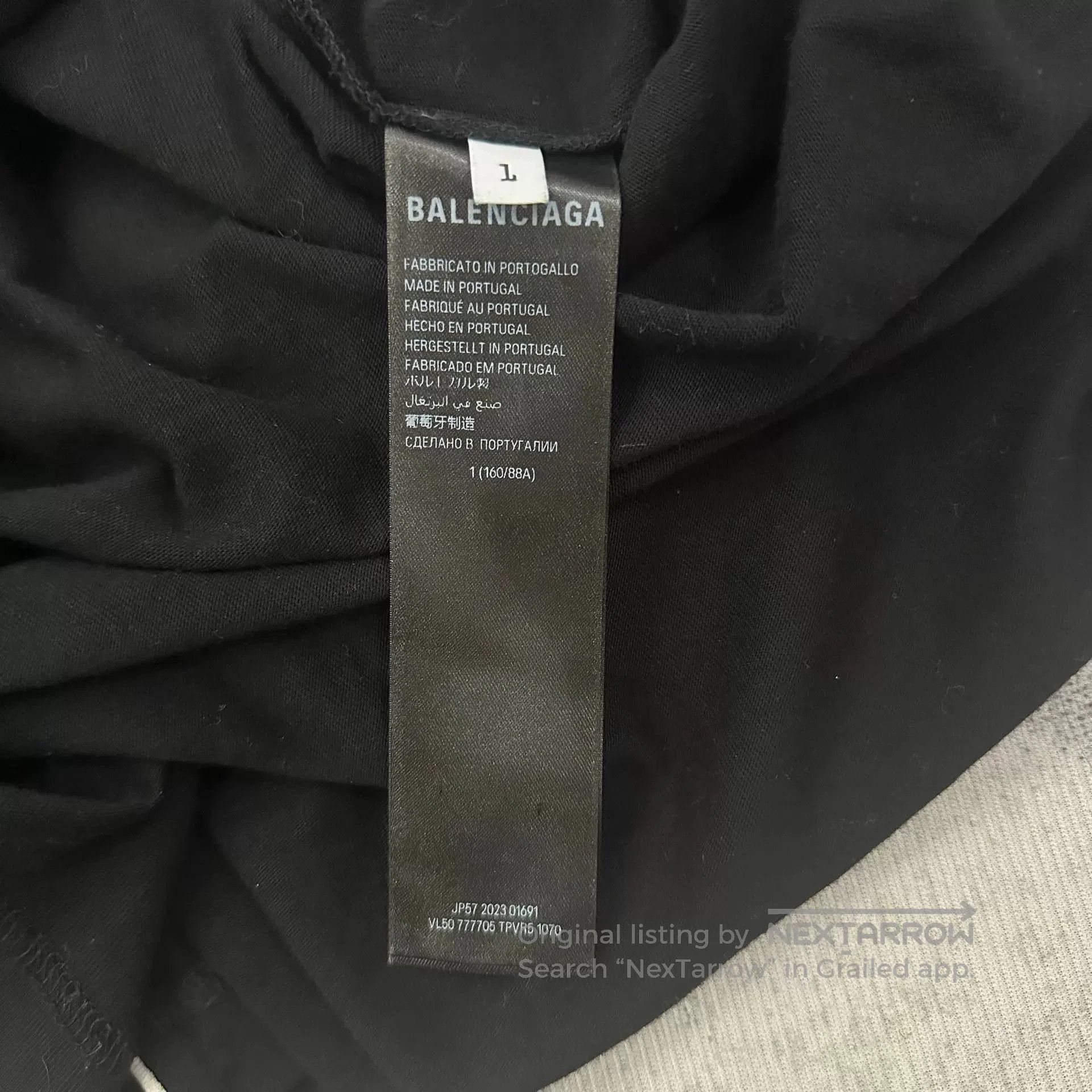 Balenciaga black paris football short sleeve shirt. Size US S / EU 44-46 / 1 - 4 Thumbnail