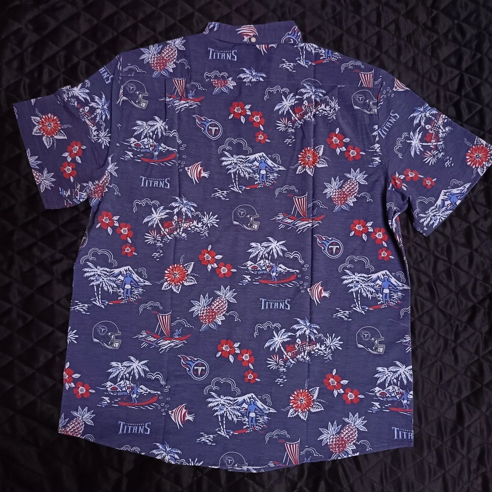 Reyn Spooner Reyn Spooner NFL Tennessee Titans Hawaiian Aloha Shirt Size US XL / EU 56 / 4 - 4 Thumbnail